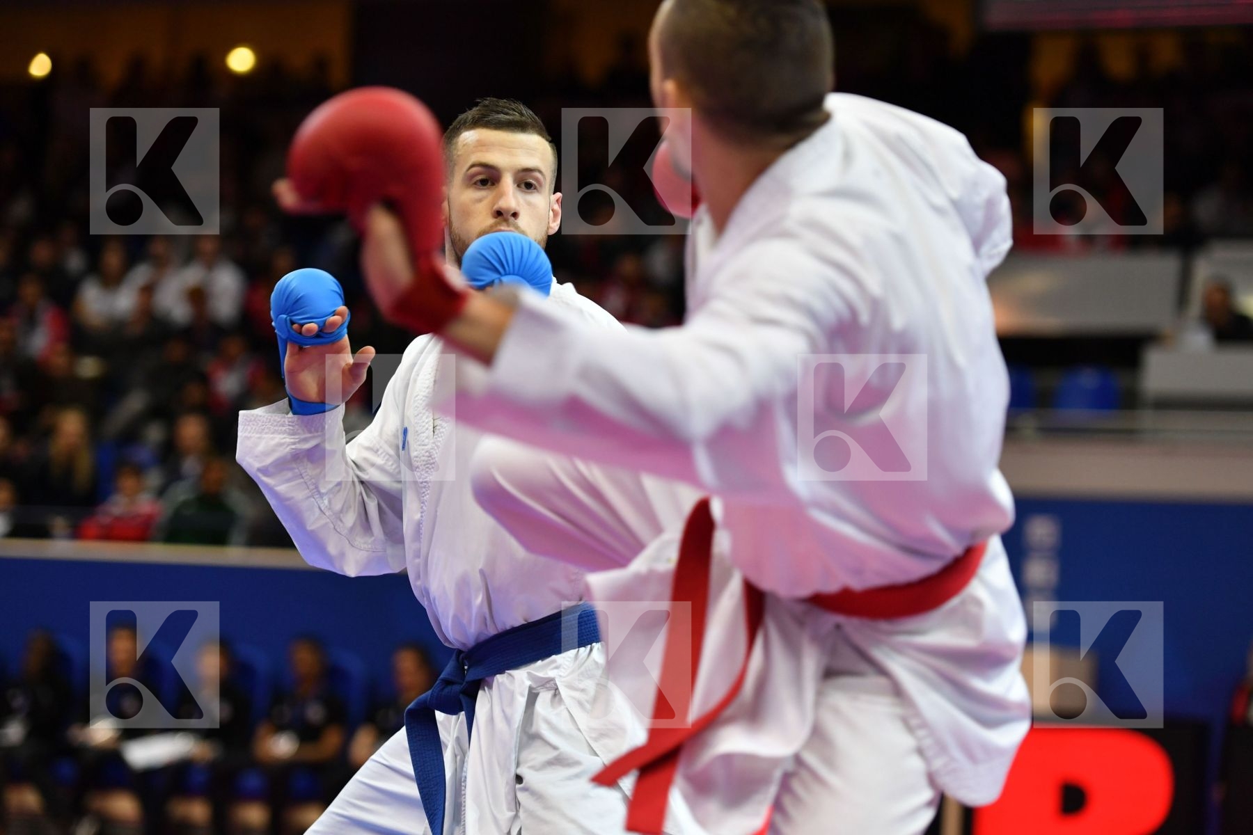 Caffaro Julien France Male kumite -75 kg Seguy Corentin