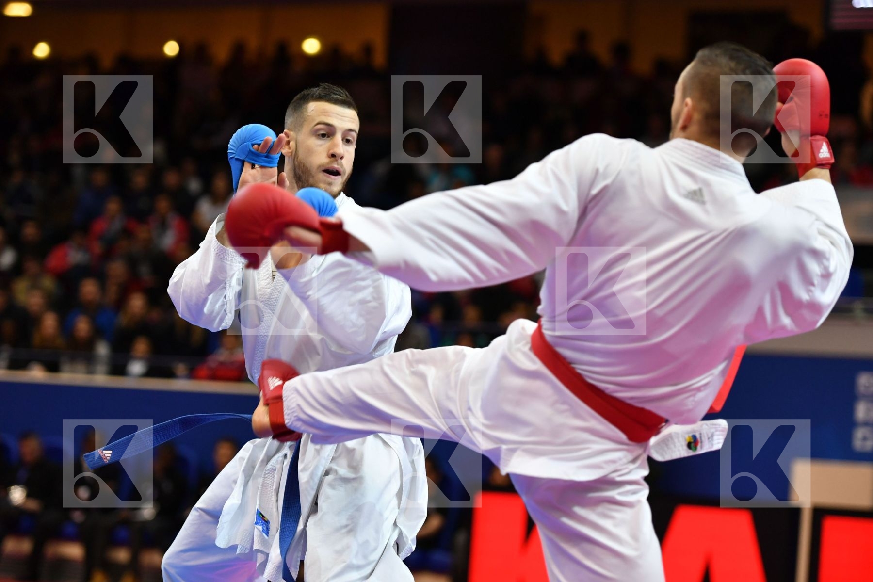 Caffaro Julien France Male kumite -75 kg Seguy Corentin