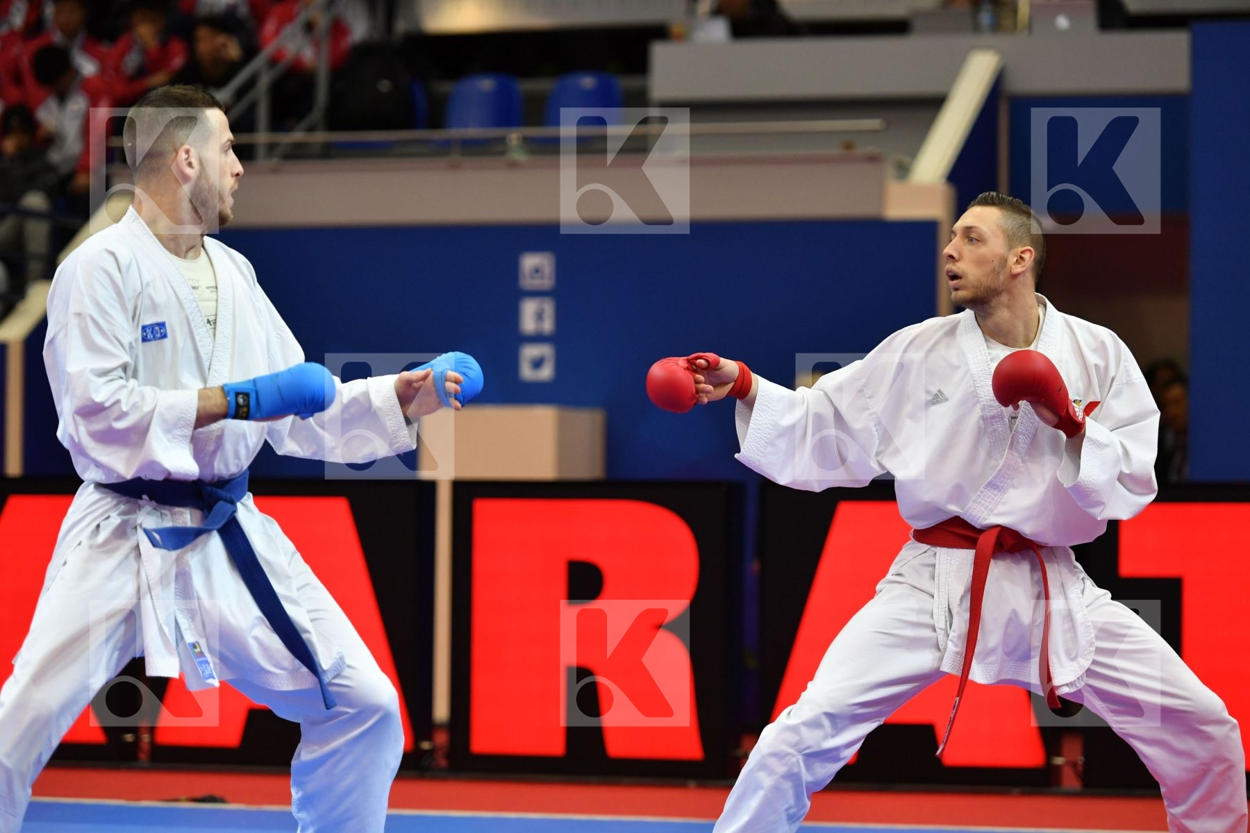 Caffaro Julien France Male kumite -75 kg Seguy Corentin