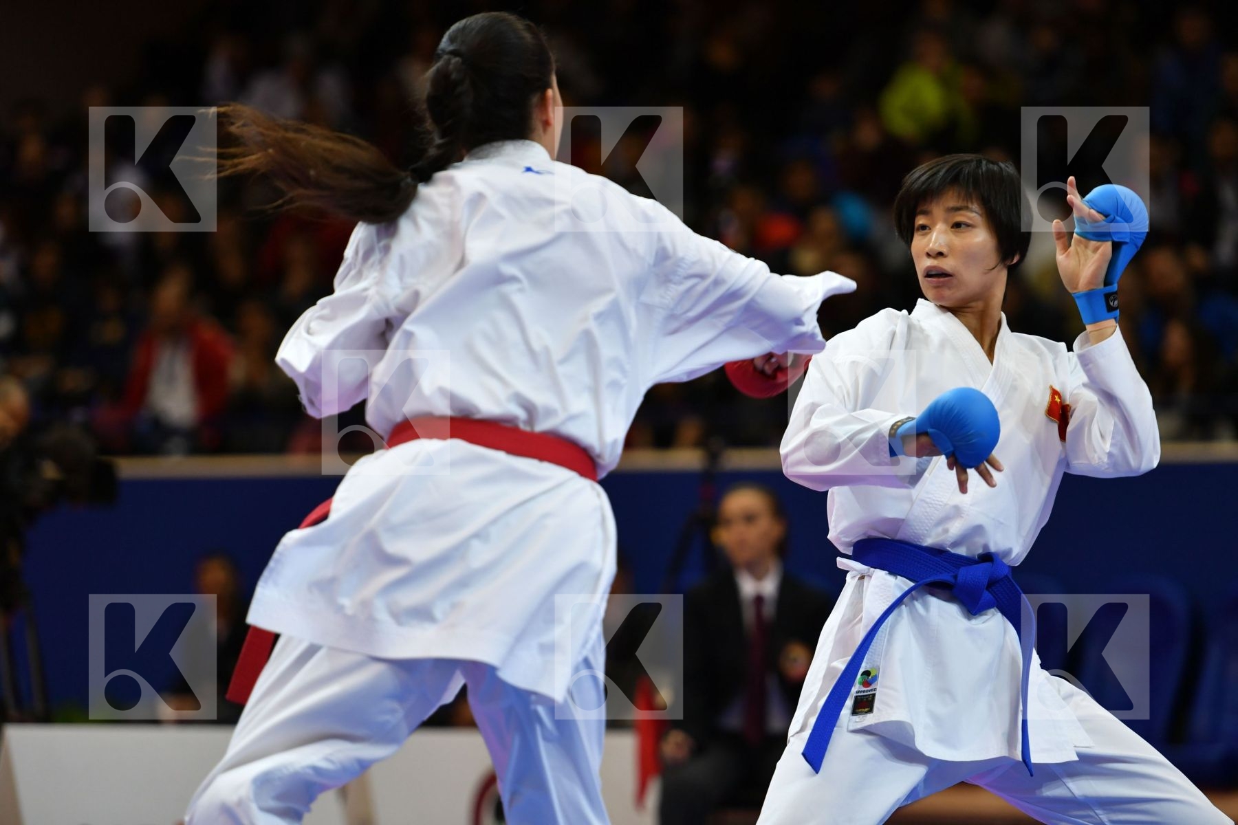 Canada China Female kumite -61 kg Jumaa Haya Yin Xiaoyan