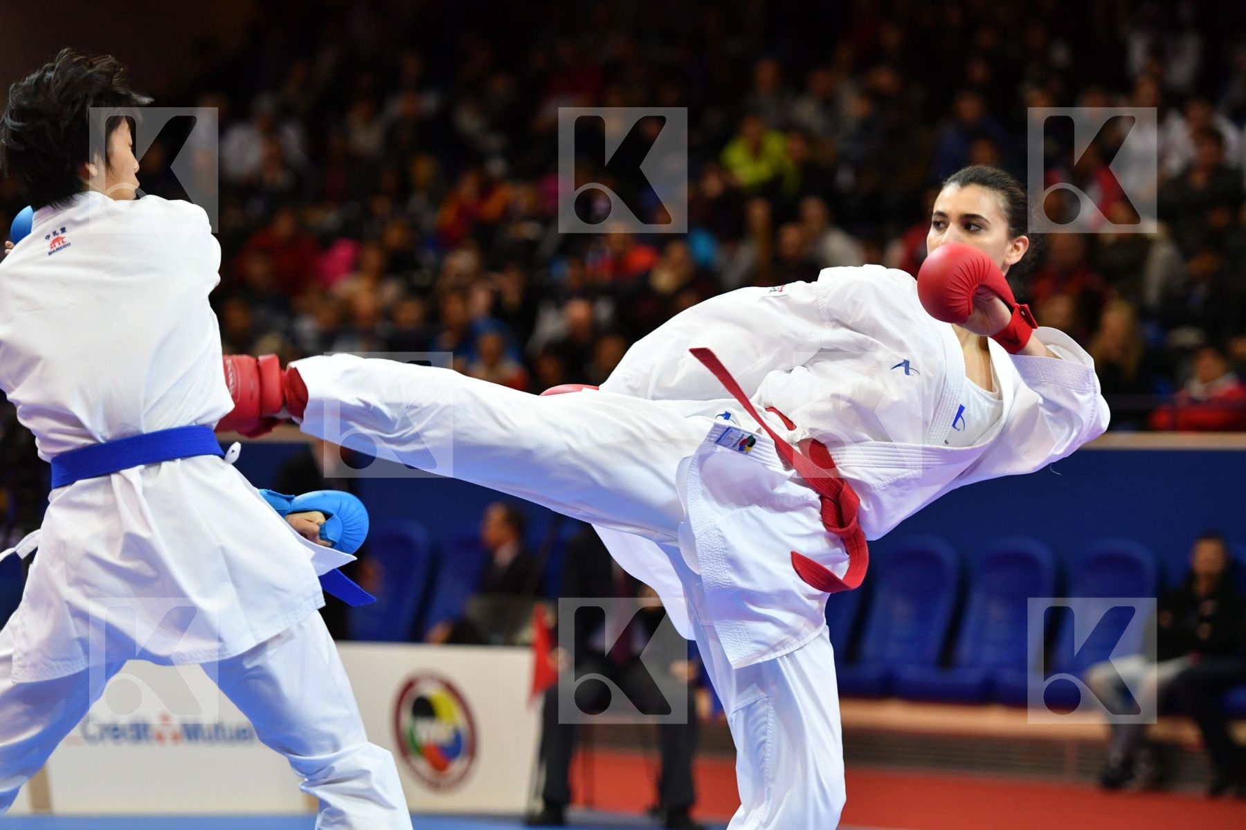 Canada China Female kumite -61 kg Jumaa Haya Yin Xiaoyan