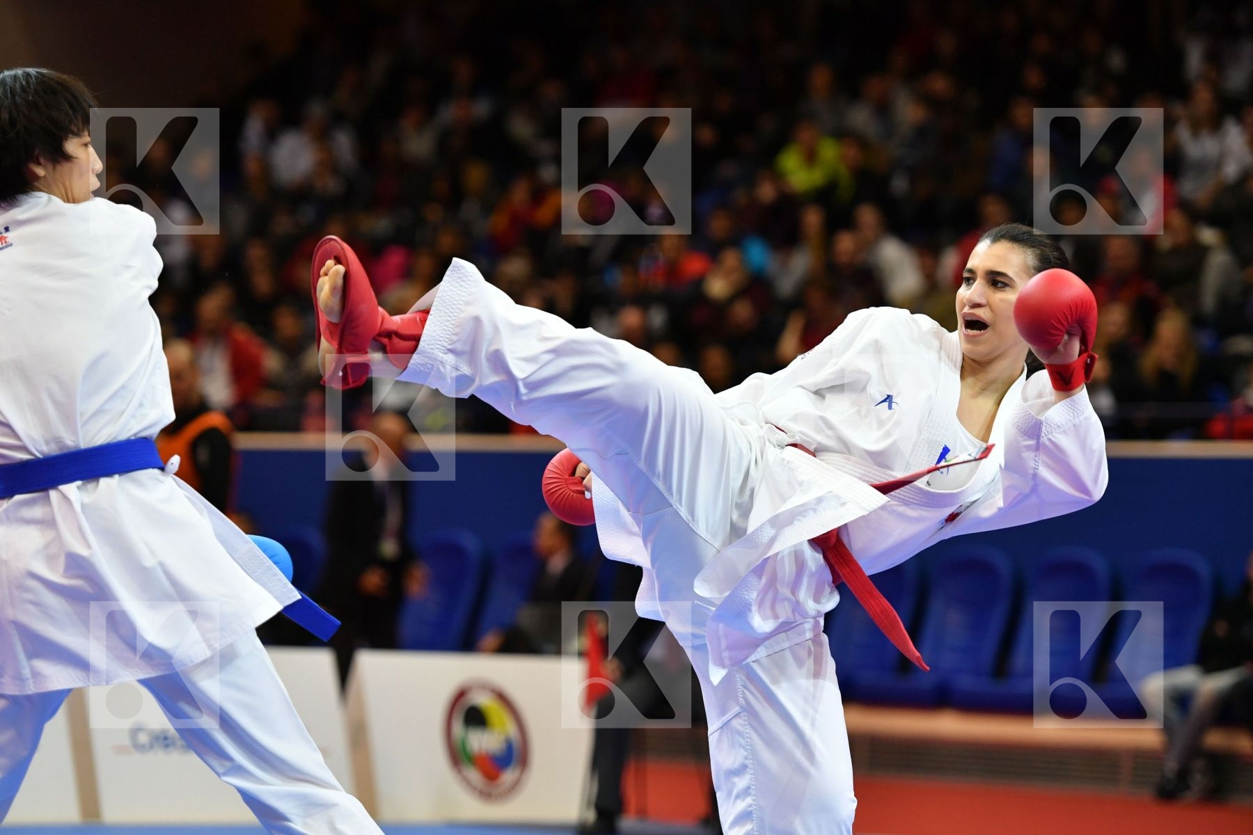 Canada China Female kumite -61 kg Jumaa Haya Yin Xiaoyan