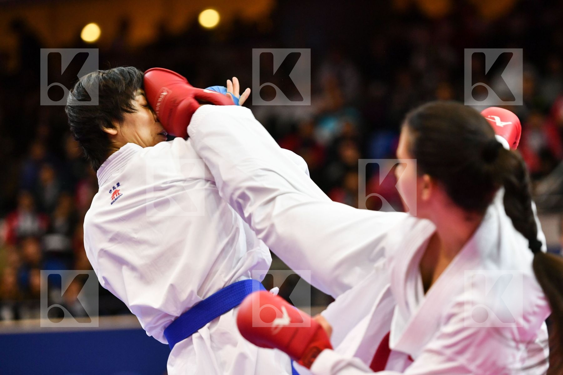 Canada China Female kumite -61 kg Jumaa Haya Yin Xiaoyan
