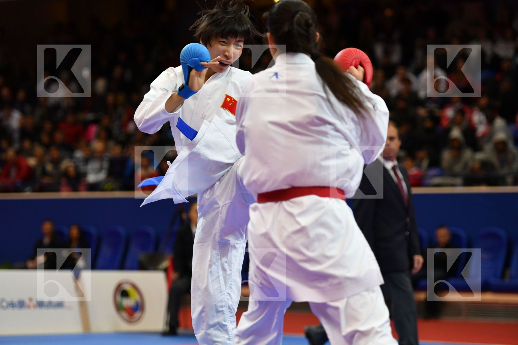 Canada China Female kumite -61 kg Jumaa Haya Yin Xiaoyan
