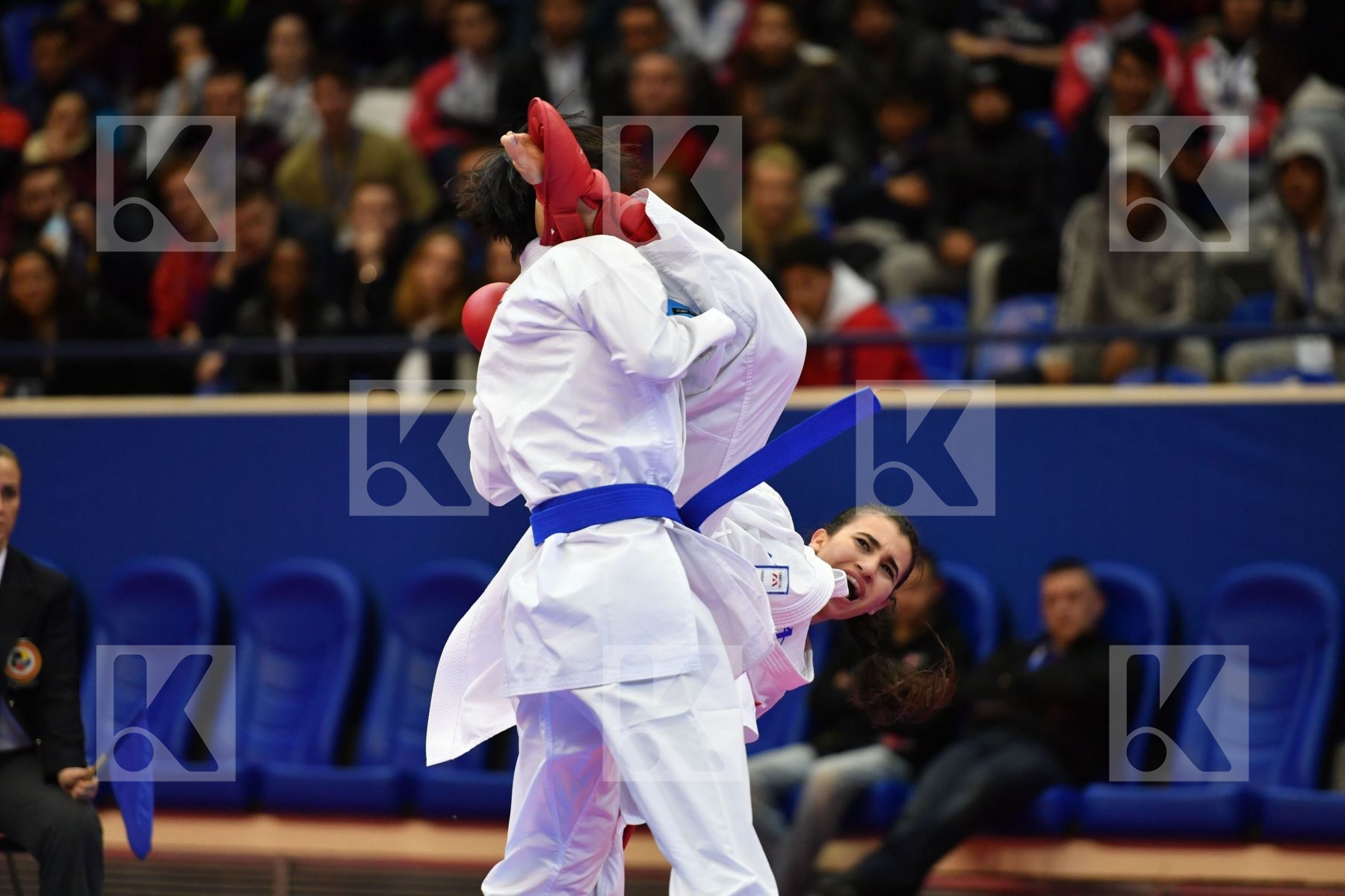 Canada China Female kumite -61 kg Jumaa Haya Yin Xiaoyan