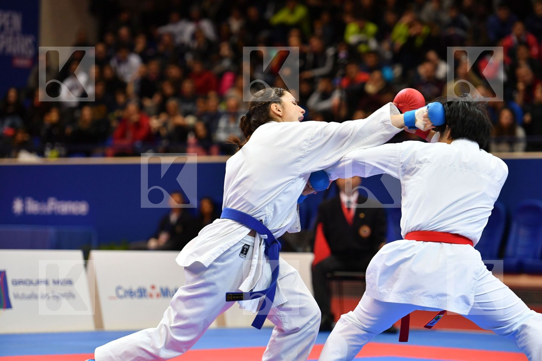 Female kumite -68 kg Japan Quirici Elena Someya Kayo Switzerland