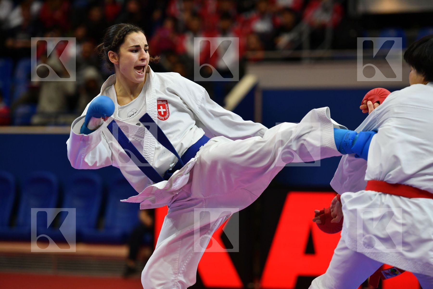 Female kumite -68 kg Japan Quirici Elena Someya Kayo Switzerland