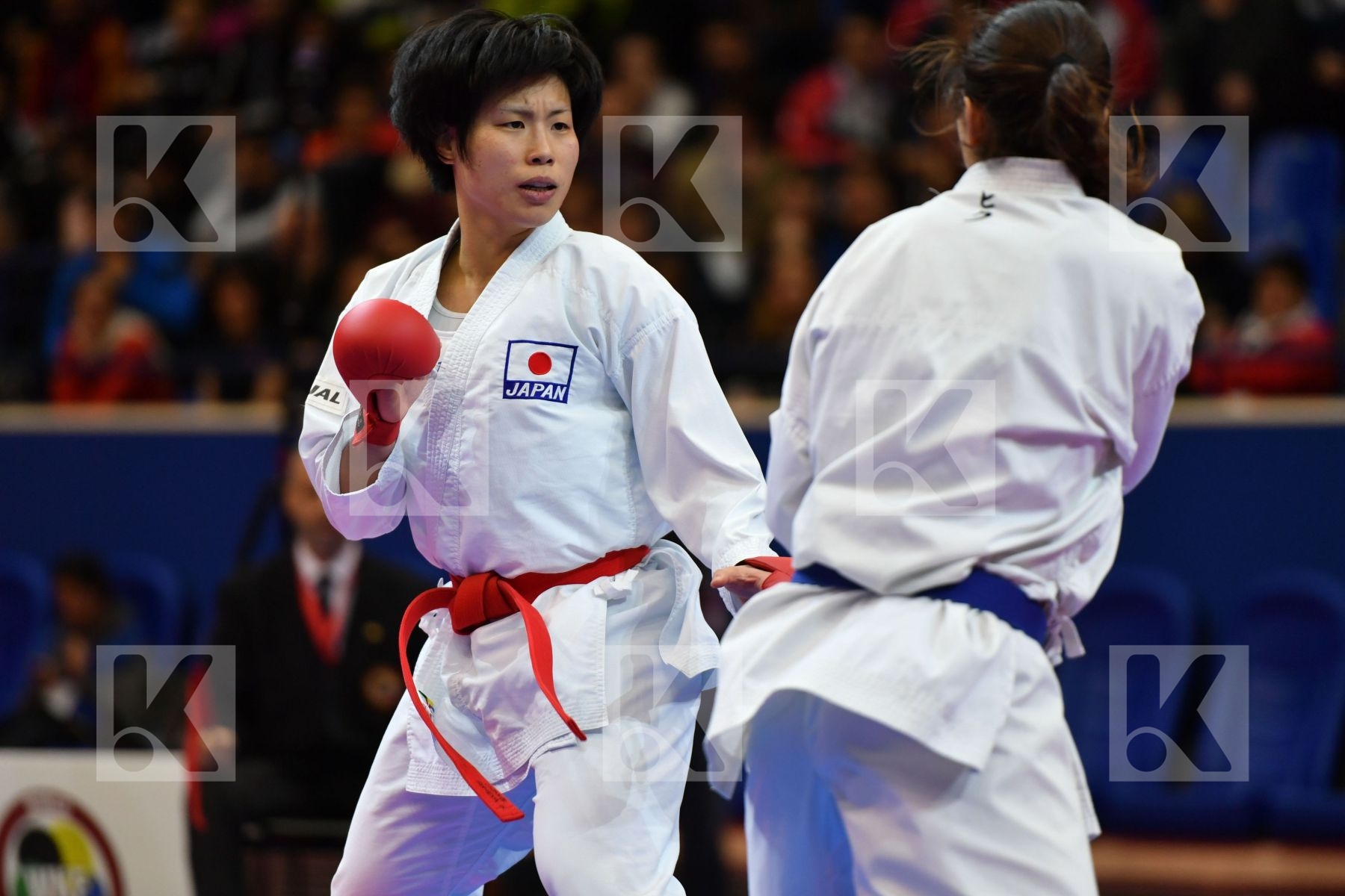 Female kumite -68 kg Japan Quirici Elena Someya Kayo Switzerland