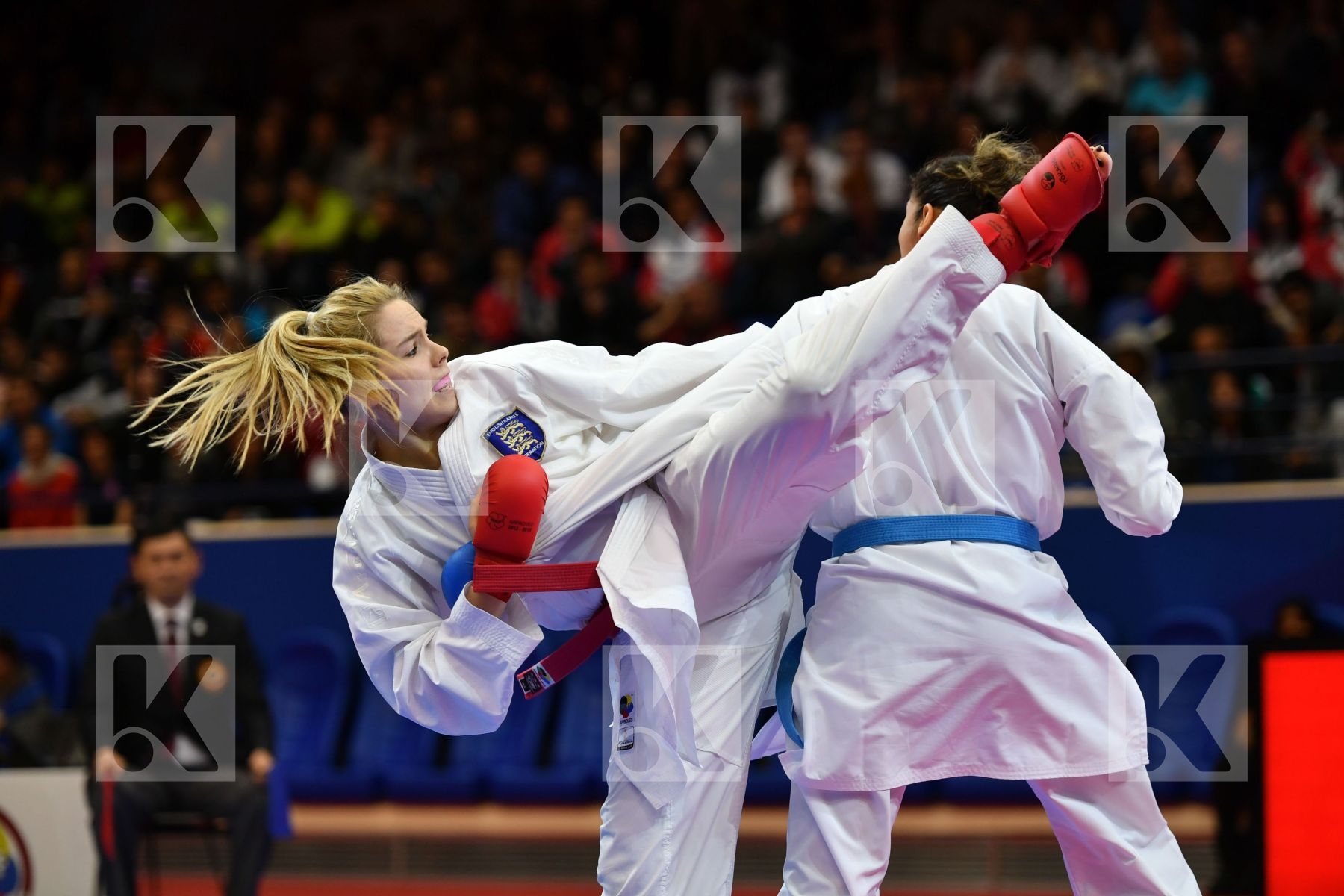 England Female kumite -68 kg France Karwacinski Kate Matoub Lamy