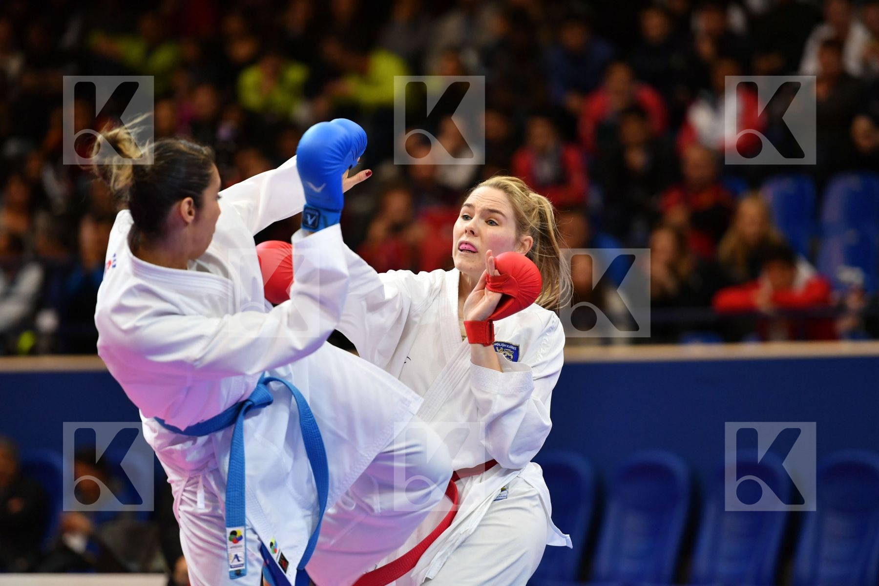 England Female kumite -68 kg France Karwacinski Kate Matoub Lamy