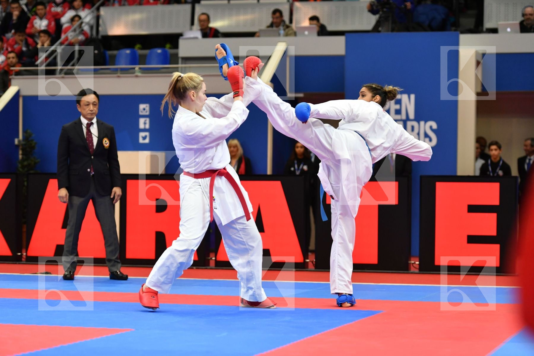 England Female kumite -68 kg France Karwacinski Kate Matoub Lamy