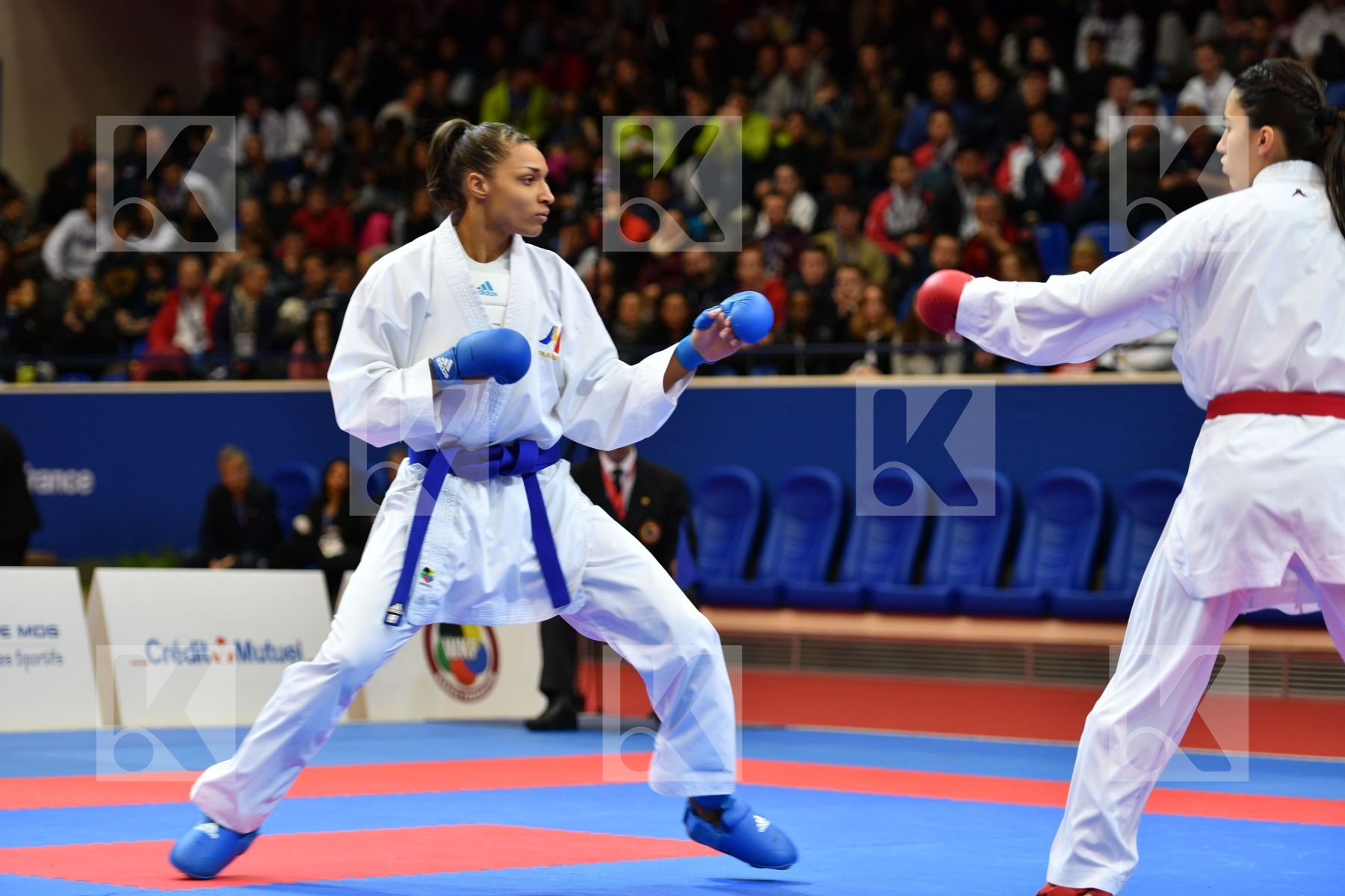 Female kumite 68+ kg Florentin Anne laure France Hocaoglu Meltem
