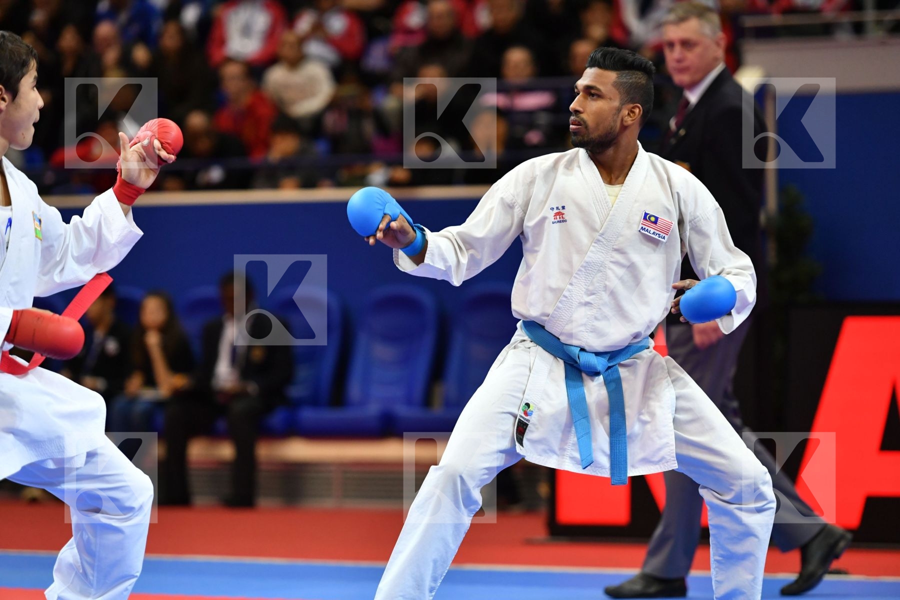 Malaysia Male kumite -60 kg Saymatov Sadriddin Selvarajoo Senthi