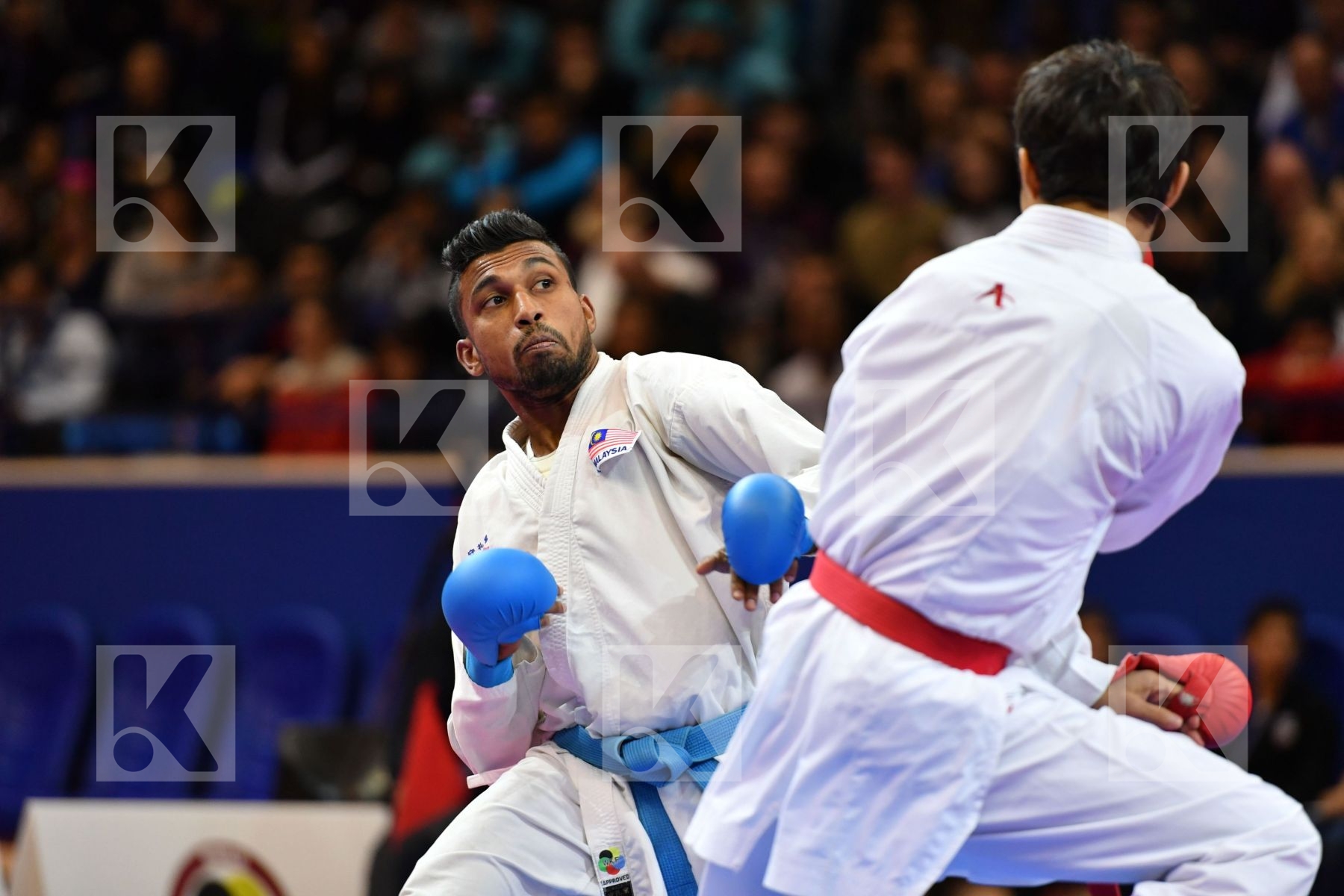 Malaysia Male kumite -60 kg Saymatov Sadriddin Selvarajoo Senthi