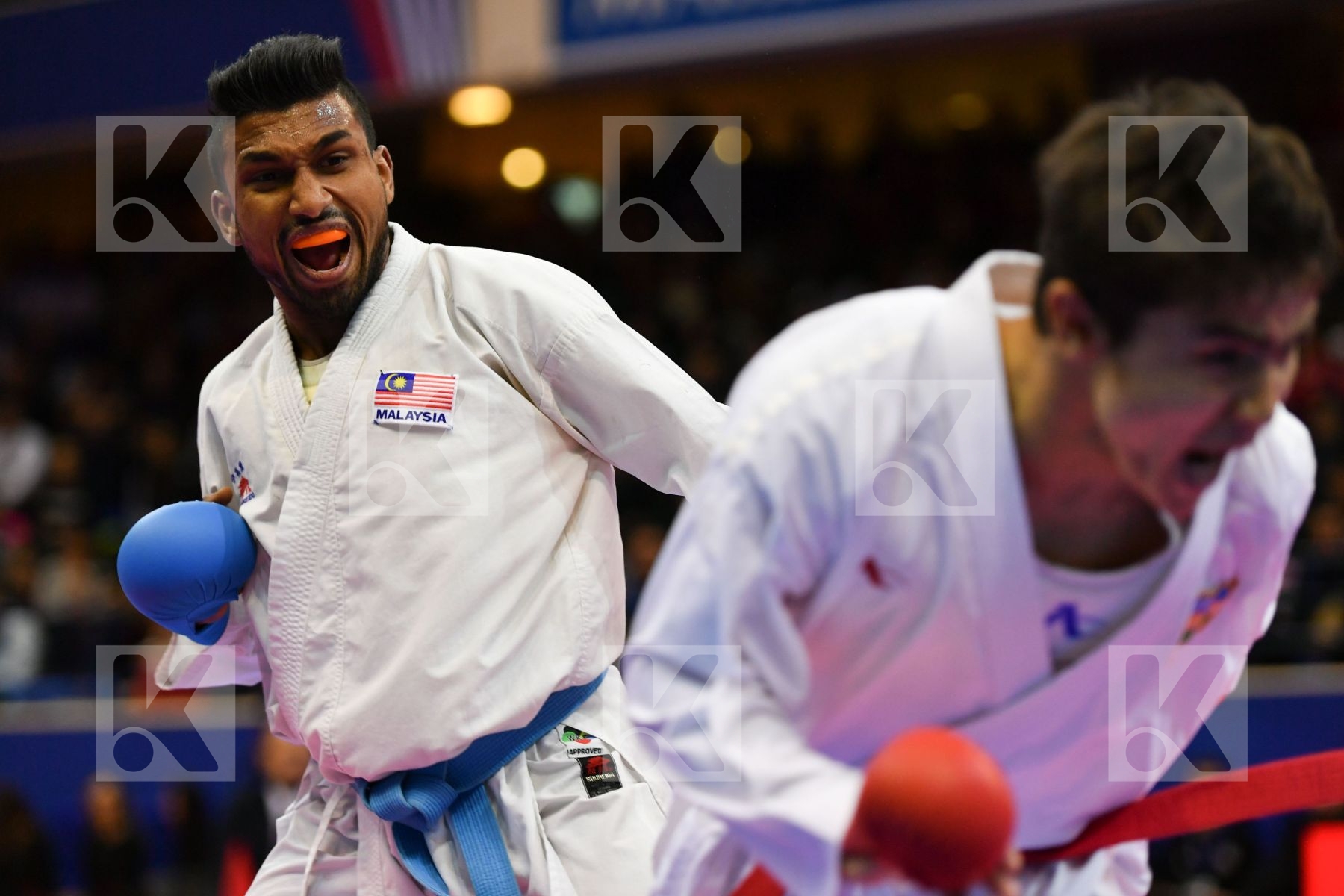 Malaysia Male kumite -60 kg Saymatov Sadriddin Selvarajoo Senthi