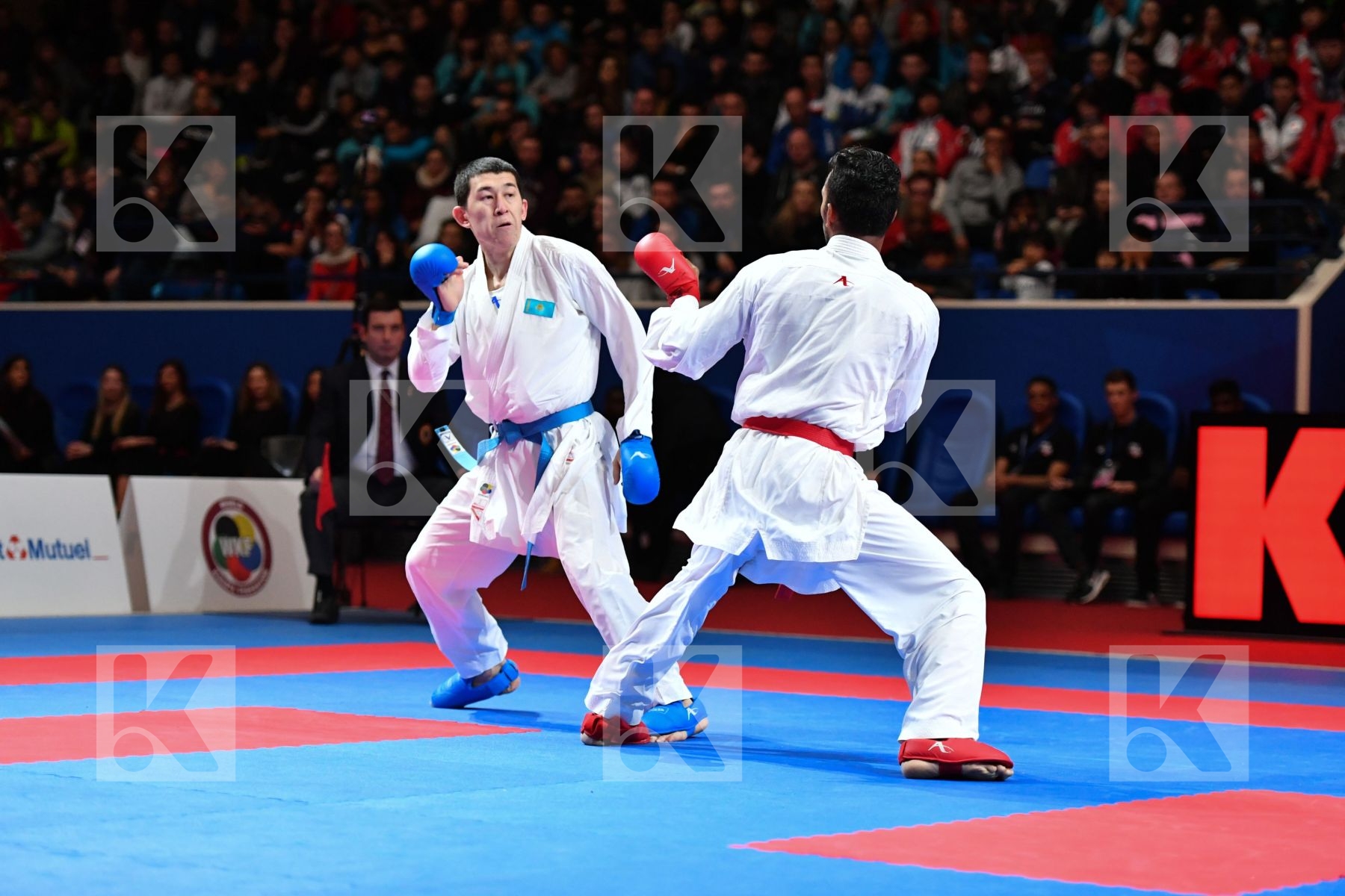 Kazakhstan Madera Andres Male kumite -67 kg Sagandykov Rinat Ven
