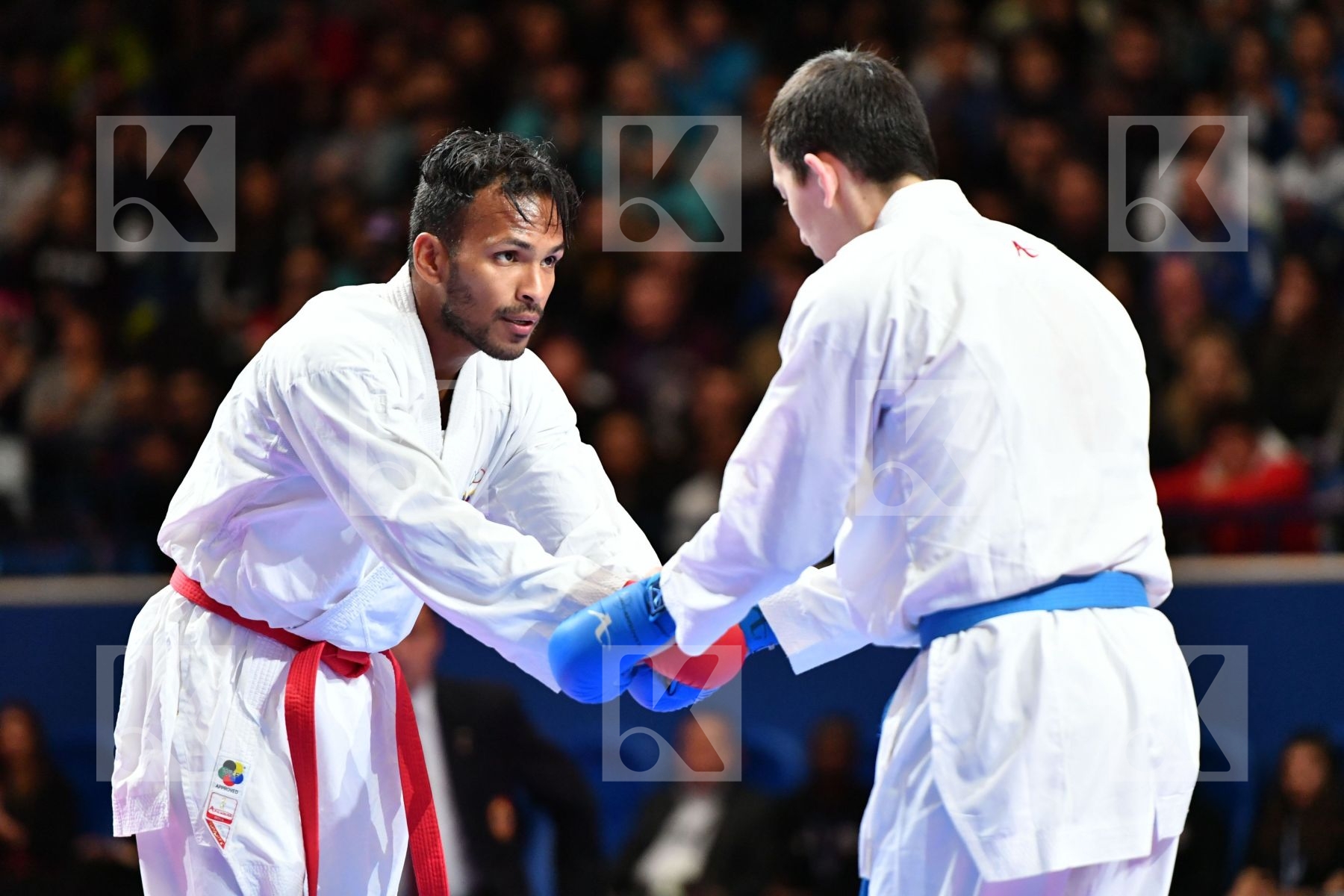 Kazakhstan Madera Andres Male kumite -67 kg Sagandykov Rinat Ven