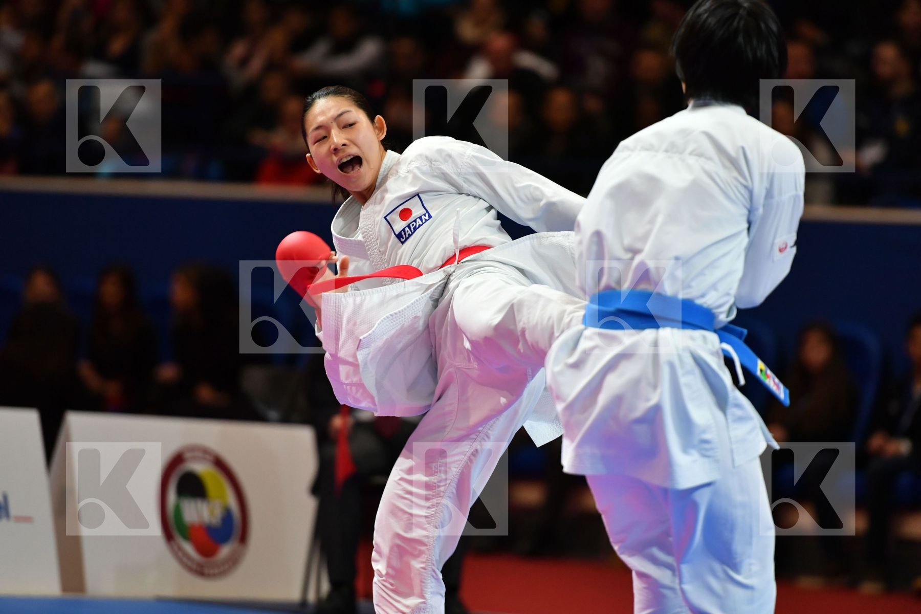 Female kumite -50 kg Japan Miyahara Miho Tadano Ayaka