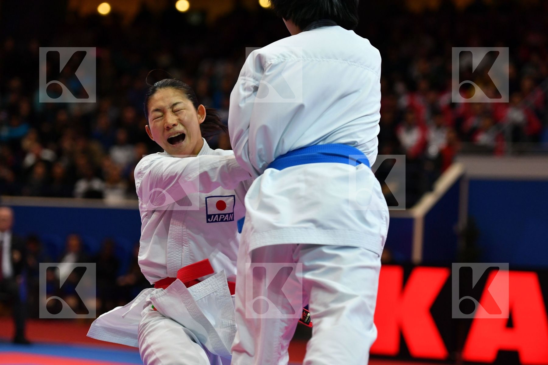 Female kumite -50 kg Japan Miyahara Miho Tadano Ayaka
