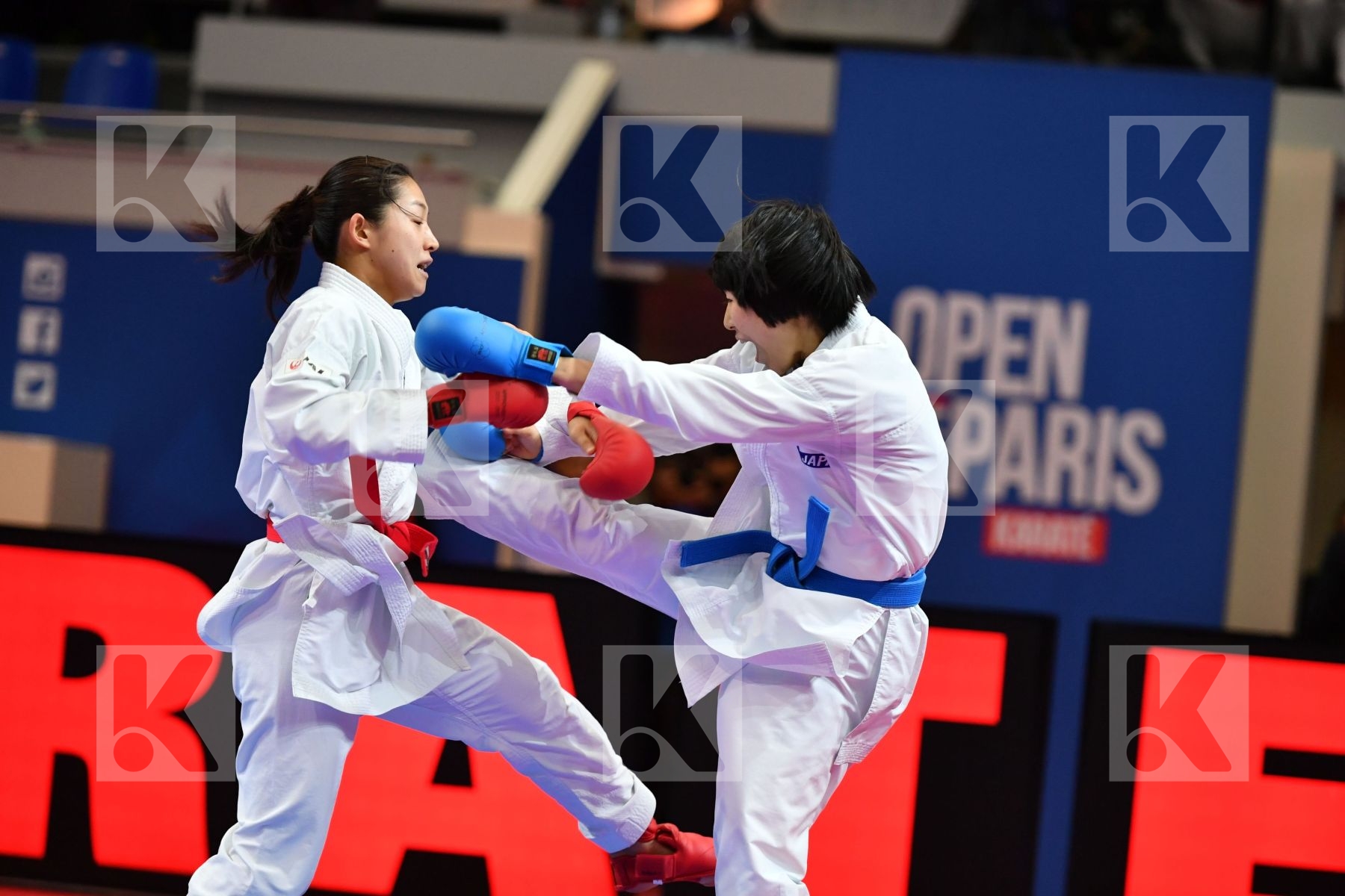 Female kumite -50 kg Japan Miyahara Miho Tadano Ayaka