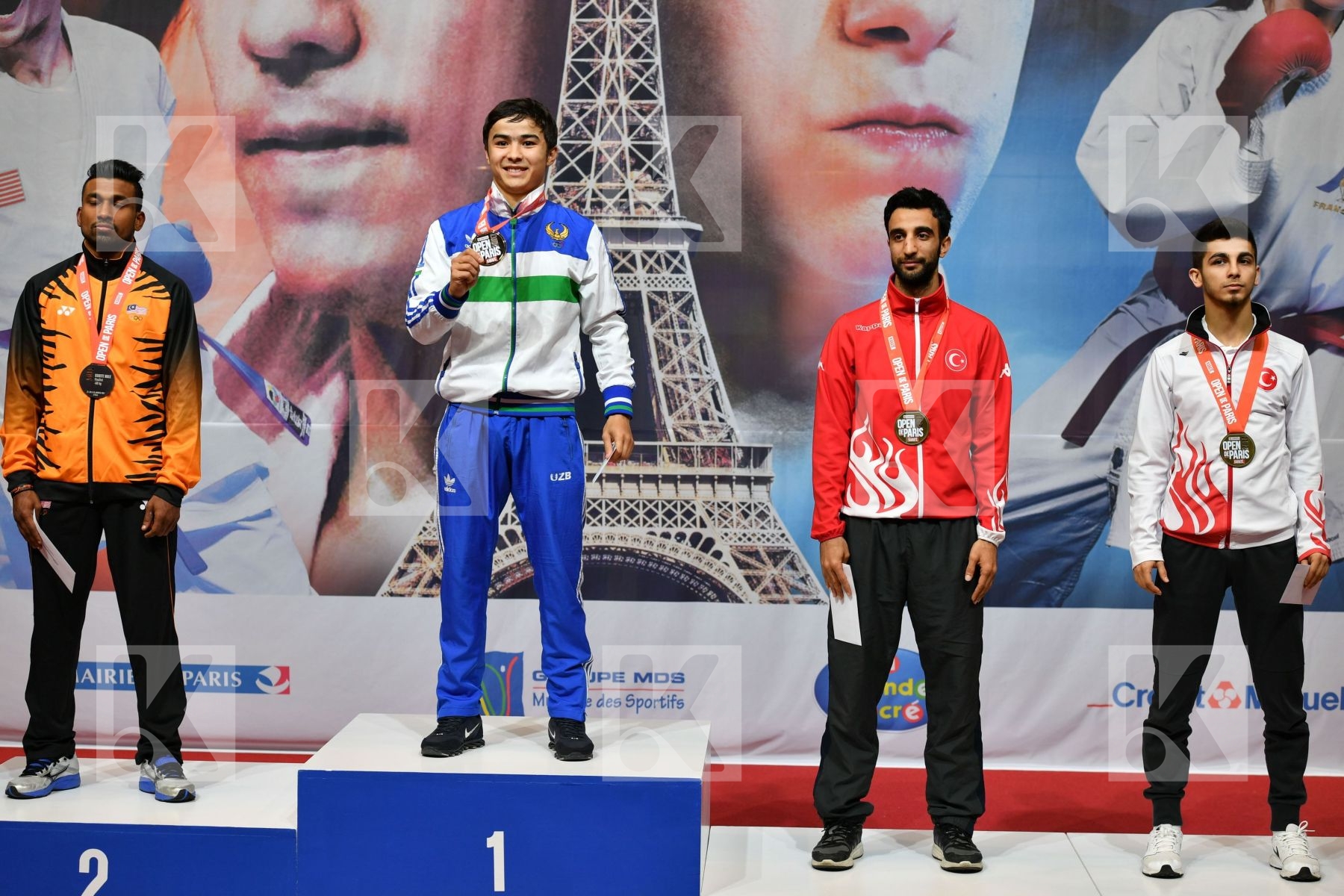 Kaya Aykut Malaysia Male kumite -60 kg podium Samdan Eray Saymat