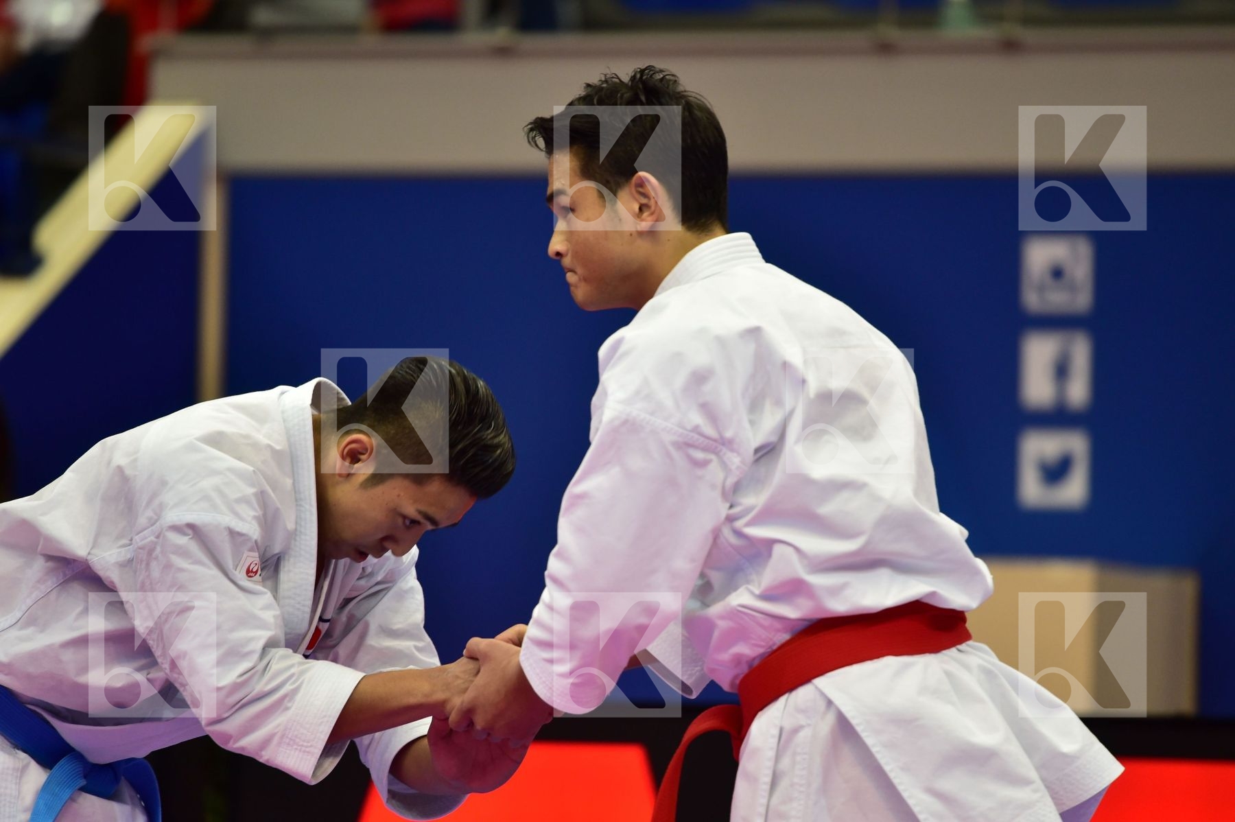 Japan Kiyuna Ryo Male kata respect Shimbaba Issei