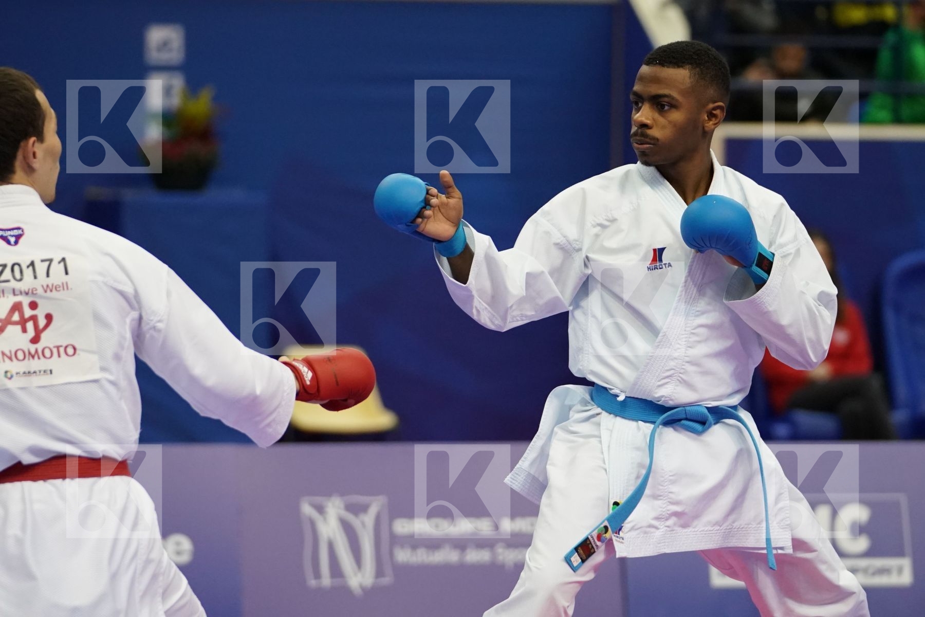 ASSADILOV DARKHAN (KAZAKHSTAN) vs ALBASHER SAUD (SAUDI ARABIA) in Senior Kumite -60 Kg - Bronze bout
