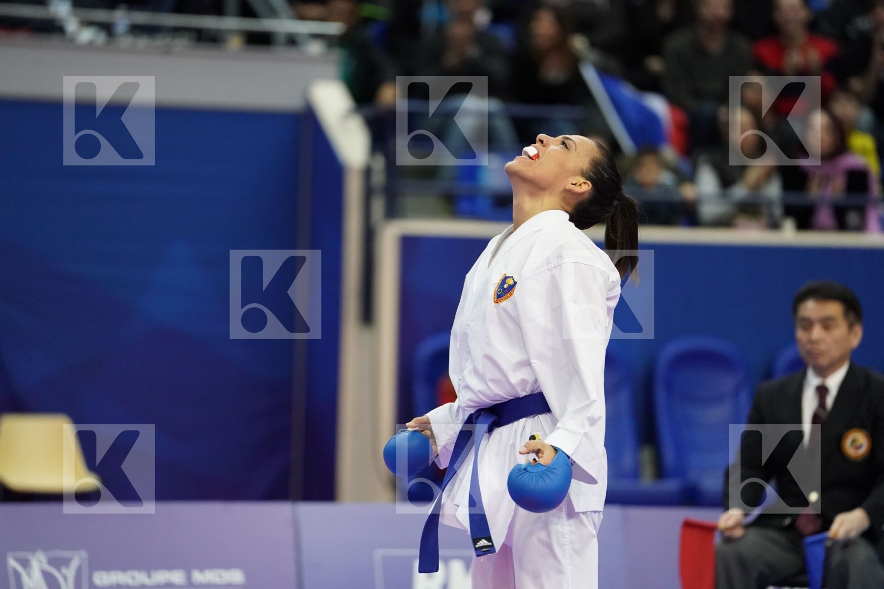 OUHAMMAD KHAWLA (MAROCCO) vs BUSA LORENA  (ITALY) in Senior Kumite -55 Kg - Bronze bout