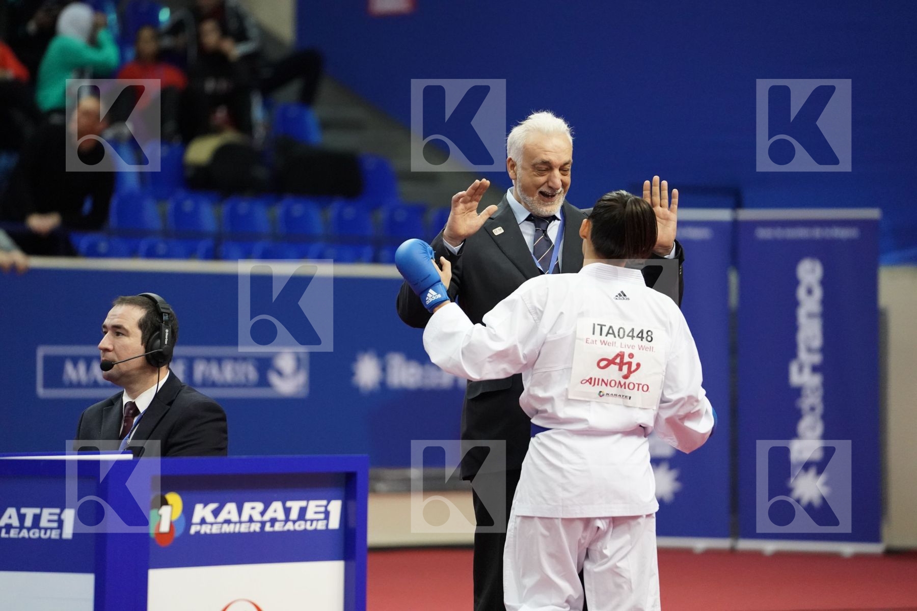 OUHAMMAD KHAWLA (MAROCCO) vs BUSA LORENA  (ITALY) in Senior Kumite -55 Kg - Bronze bout