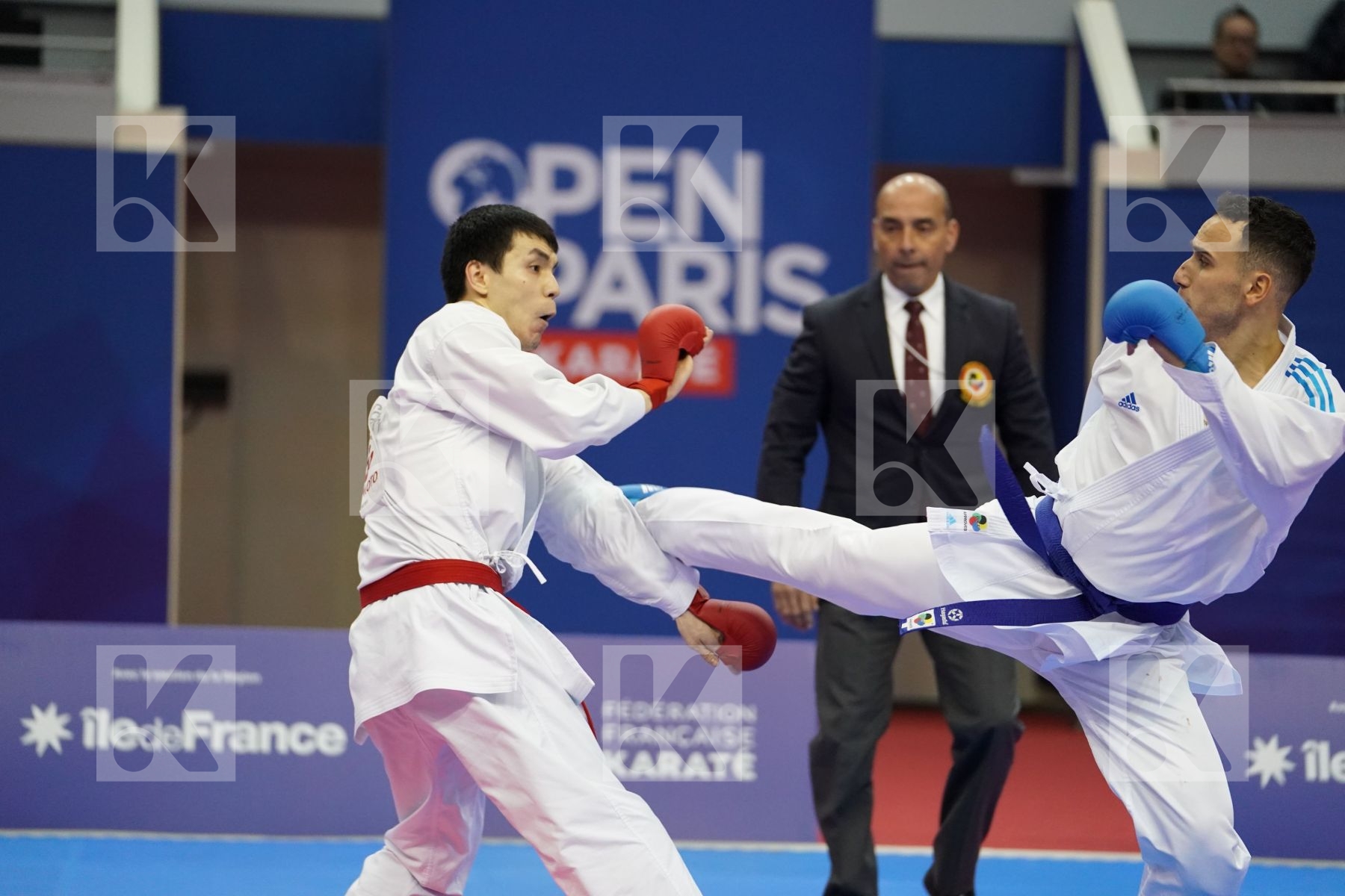 MURATOV ASSYLBEK (KAZAKHSTAN) vs D ONOFRIO FRANCENCESCO (ITALY) in Senior Kumite -67 Kg - Bronze bout