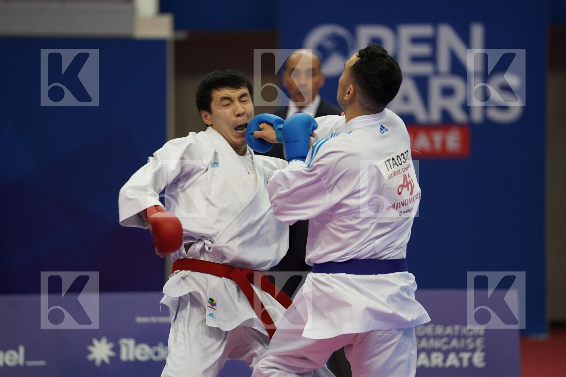 MURATOV ASSYLBEK (KAZAKHSTAN) vs D ONOFRIO FRANCENCESCO (ITALY) in Senior Kumite -67 Kg - Bronze bout