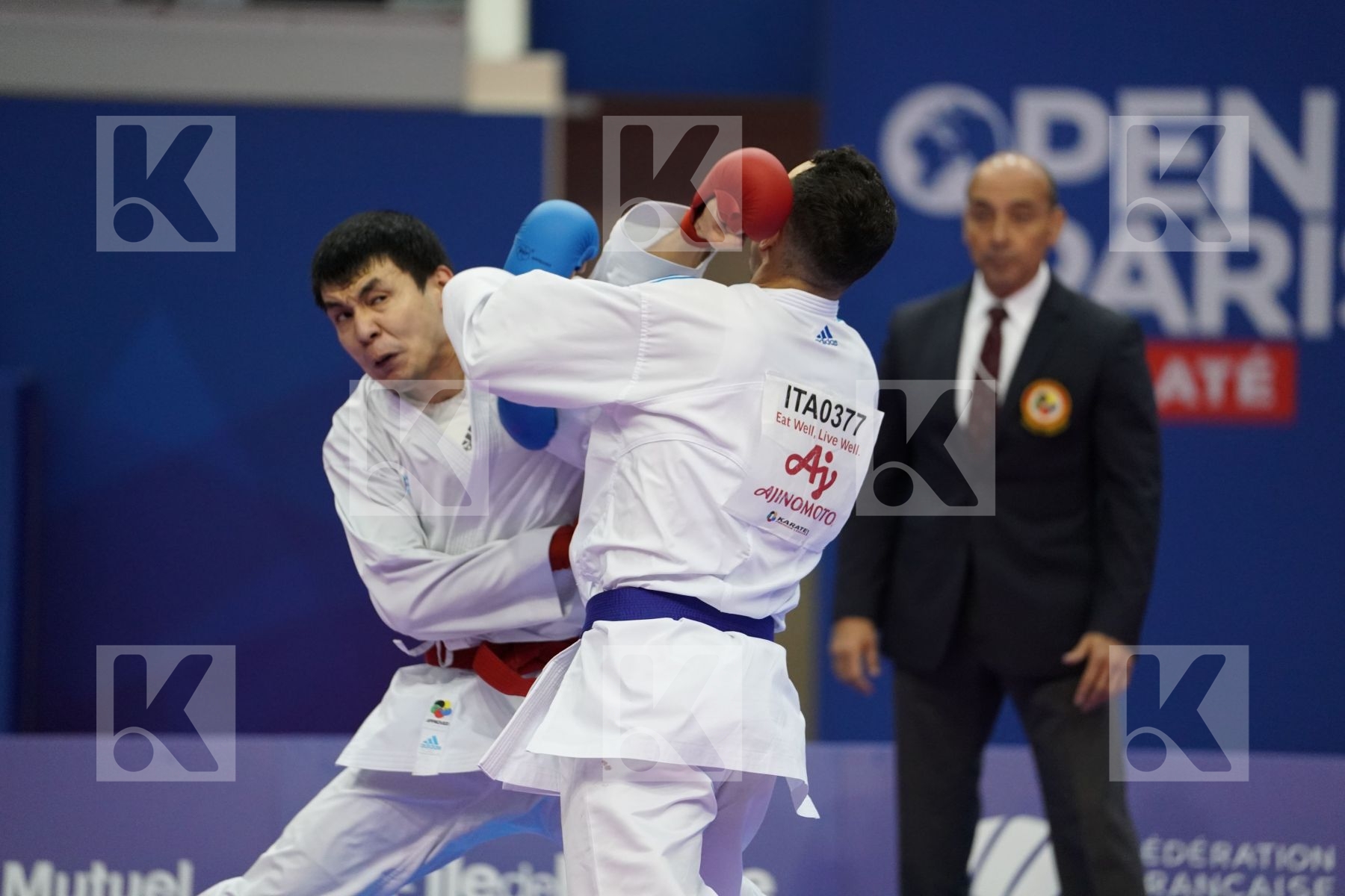 MURATOV ASSYLBEK (KAZAKHSTAN) vs D ONOFRIO FRANCENCESCO (ITALY) in Senior Kumite -67 Kg - Bronze bout