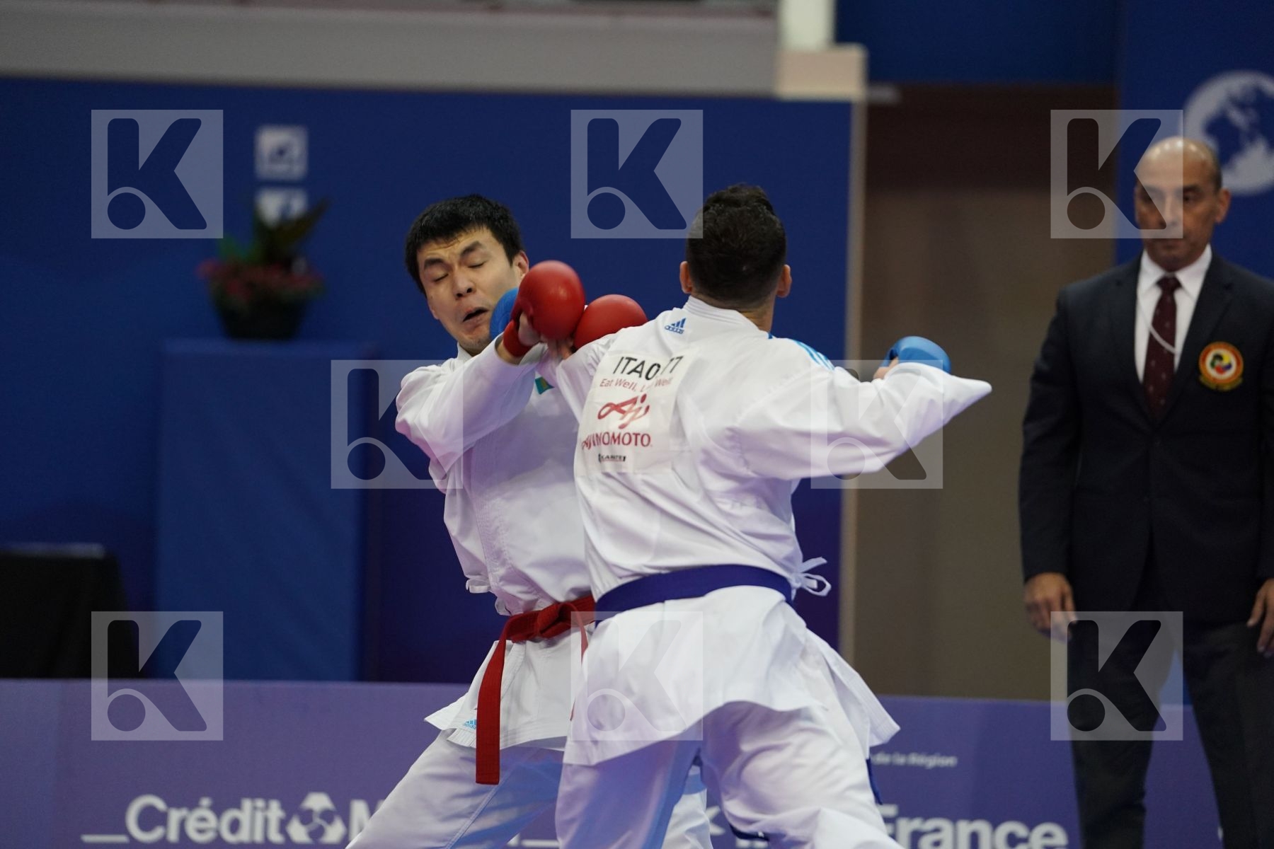 MURATOV ASSYLBEK (KAZAKHSTAN) vs D ONOFRIO FRANCENCESCO (ITALY) in Senior Kumite -67 Kg - Bronze bout