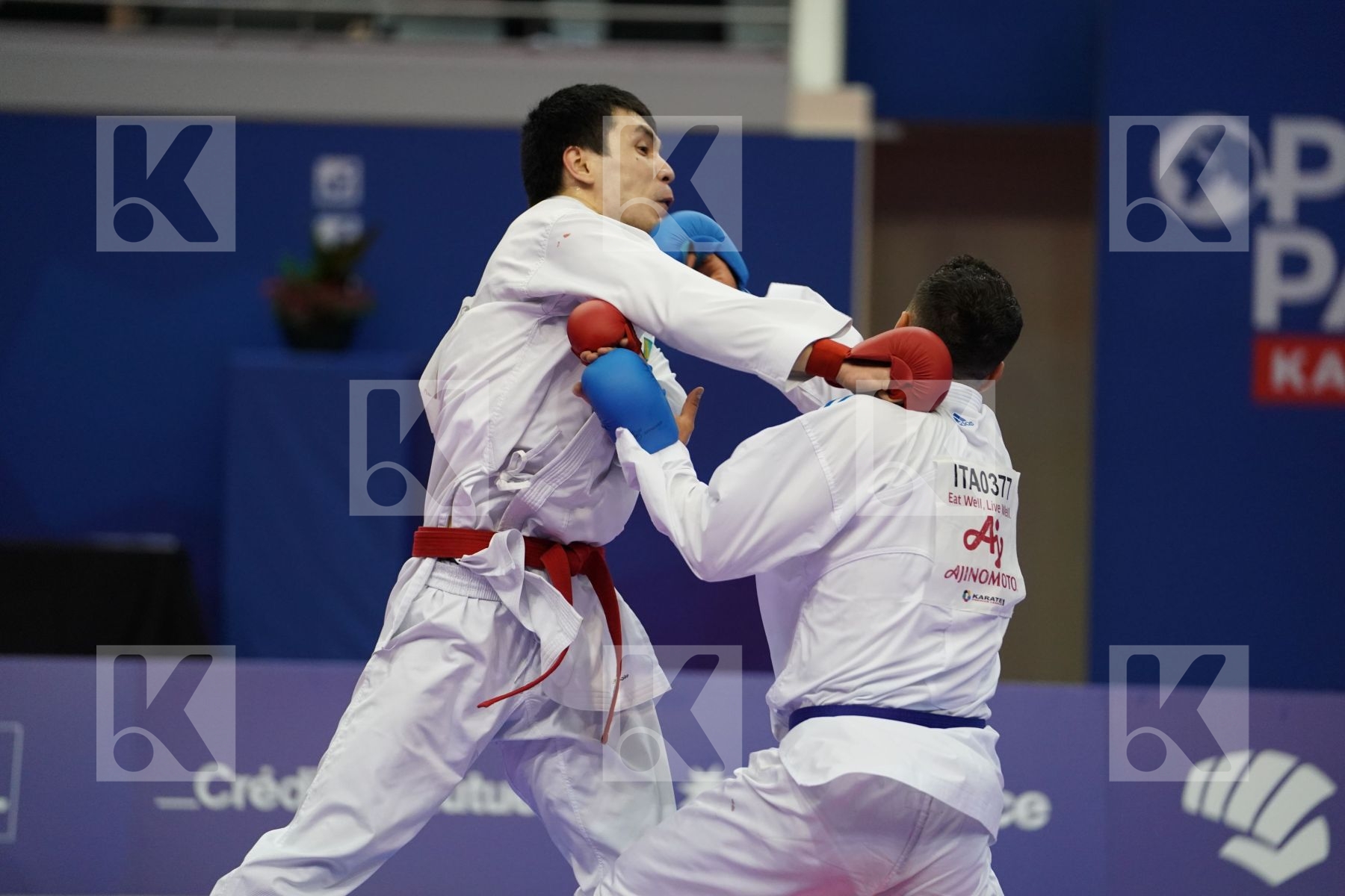 MURATOV ASSYLBEK (KAZAKHSTAN) vs D ONOFRIO FRANCENCESCO (ITALY) in Senior Kumite -67 Kg - Bronze bout
