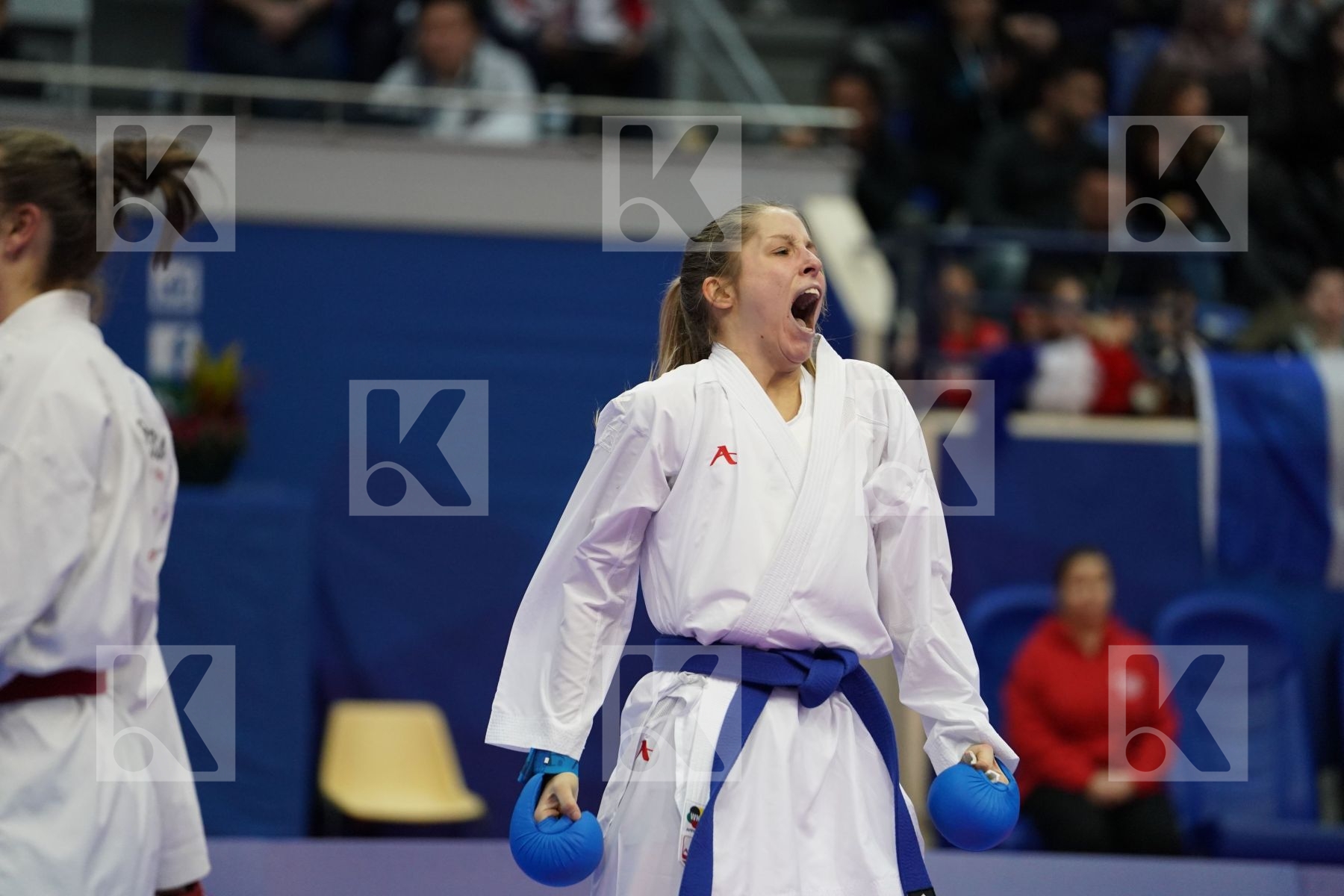 VASOVIC ANDRIJANA (SERBIA) vs SIVERT LAURA (FRANCE) in Senior Kumite Ð 61 Kg - Bronze bout