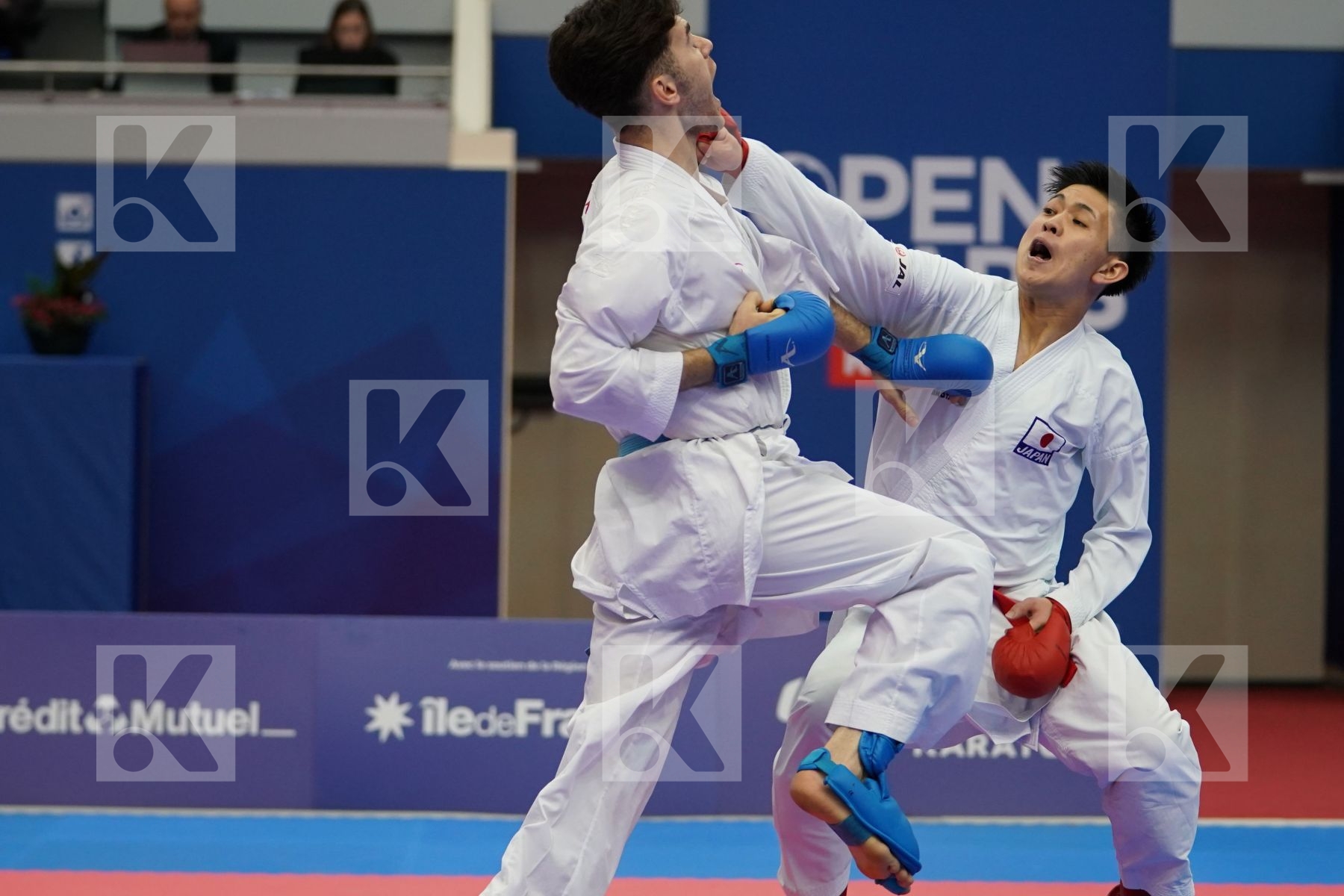 SAKIYAMA YUSEI (JAPAN) vs ASIABARI ALI ASGHAR (ISLAMIC REPUBLIC OF IRAN) in Senior Kumite Ð 75 Kg - Bronze bout