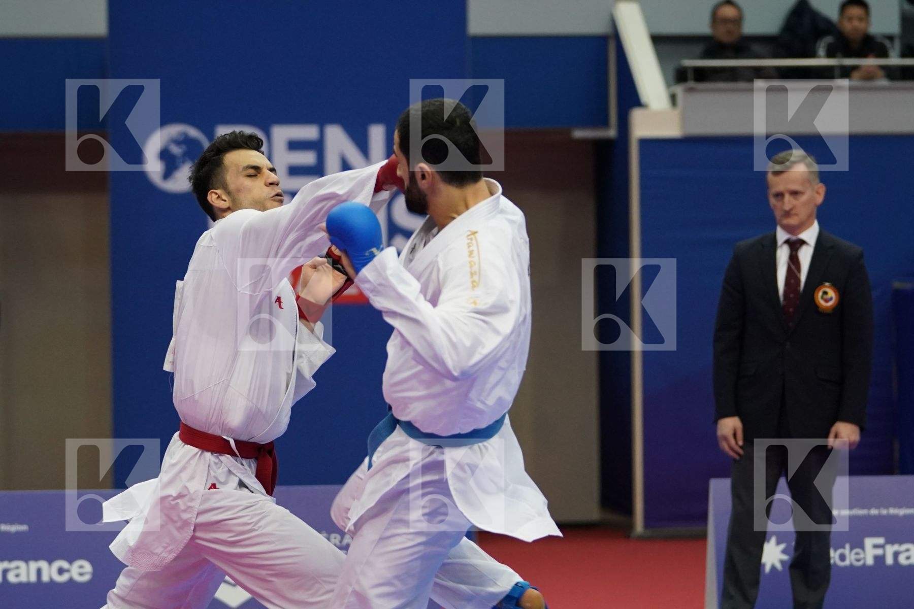 AHMED RAMADAN MOHAMED (EGYPT) vs AKTAS UGUR (TURKEY) in Senior Kumite Ð 84 Kg - Bronze bout