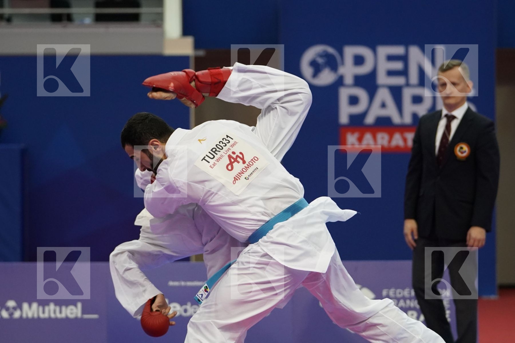 AHMED RAMADAN MOHAMED (EGYPT) vs AKTAS UGUR (TURKEY) in Senior Kumite Ð 84 Kg - Bronze bout