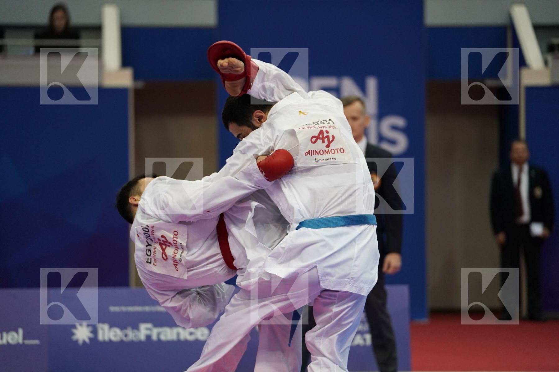 AHMED RAMADAN MOHAMED (EGYPT) vs AKTAS UGUR (TURKEY) in Senior Kumite Ð 84 Kg - Bronze bout