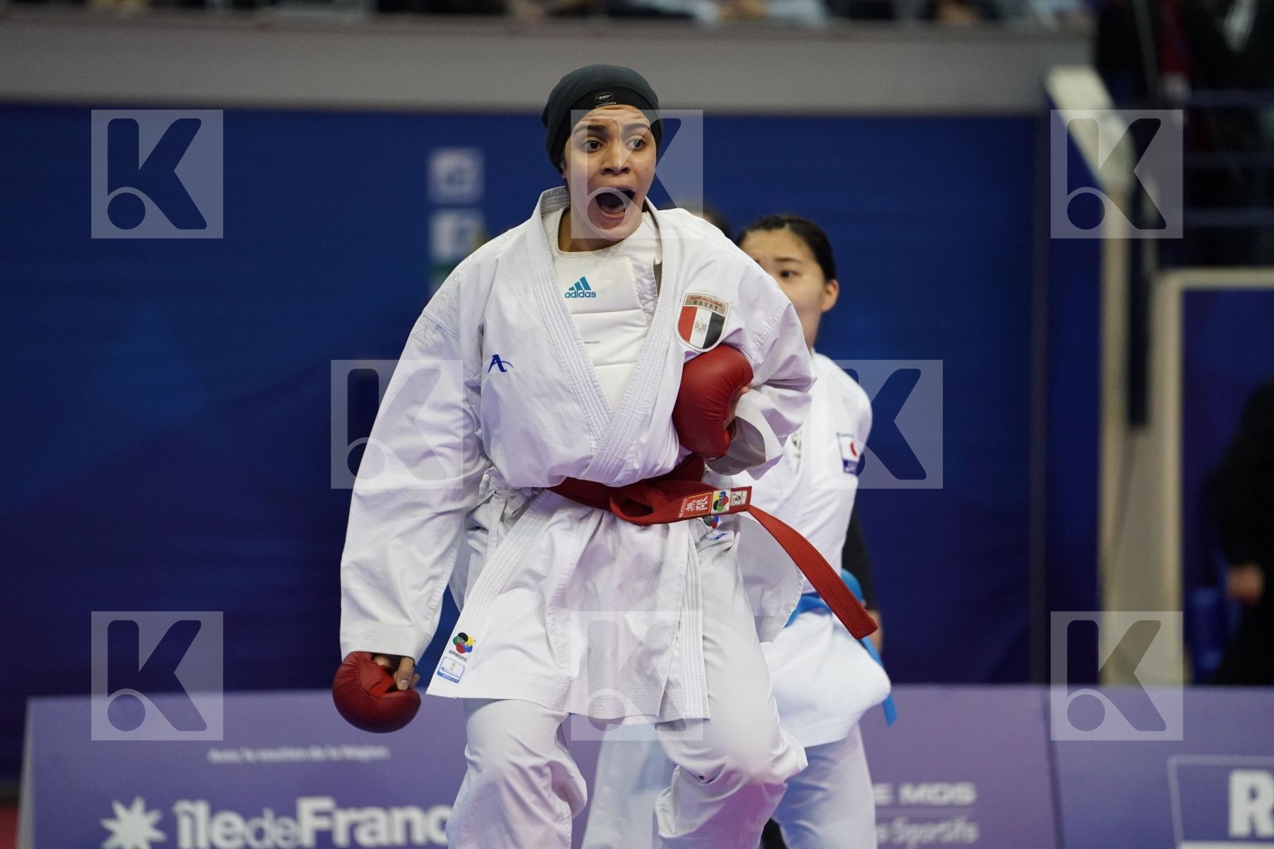 OKILA MENNA SHAABAN (EGYPT) vs SUGIMOTO RISA (JAPAN) in Senior Kumite 68+ Kg - Bronze bout