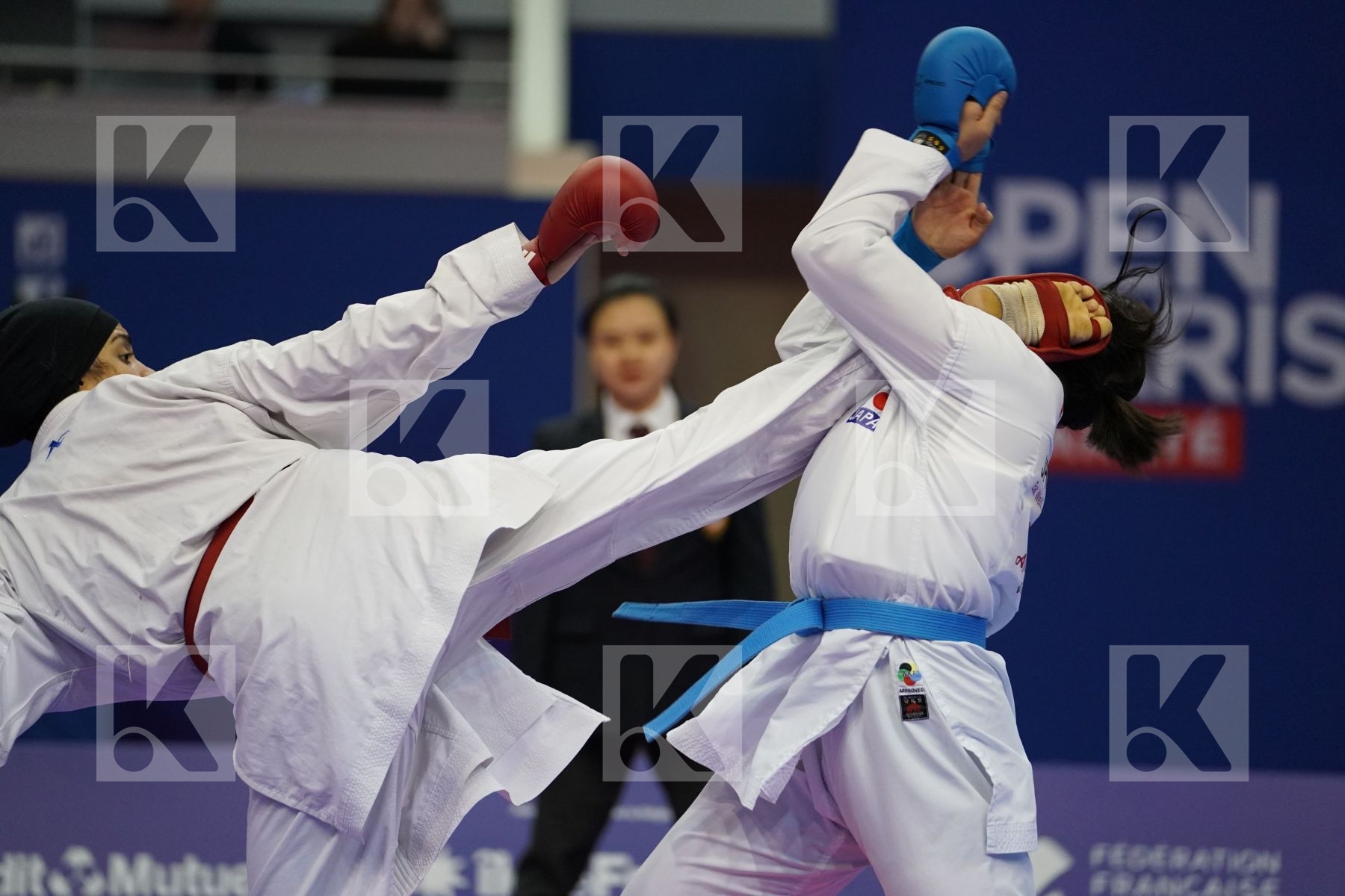 OKILA MENNA SHAABAN (EGYPT) vs SUGIMOTO RISA (JAPAN) in Senior Kumite 68+ Kg - Bronze bout