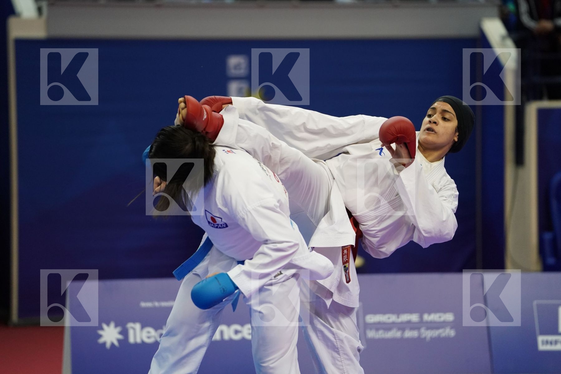 OKILA MENNA SHAABAN (EGYPT) vs SUGIMOTO RISA (JAPAN) in Senior Kumite 68+ Kg - Bronze bout