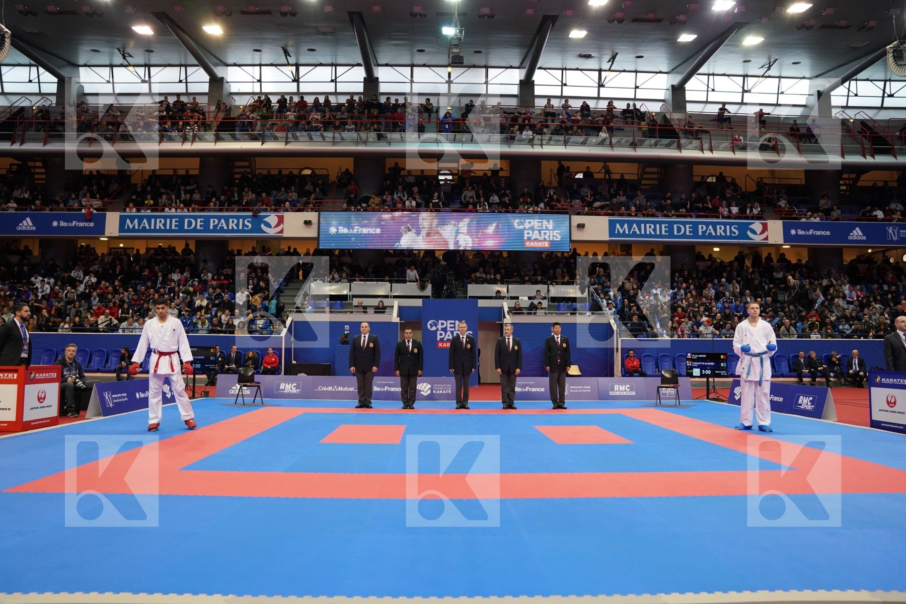 FILALI MEHDI (FRANCE) vs VODCHYTS ALIAKSEI (BELARUS) in Senior Kumite 84+ Kg - Bronze bout