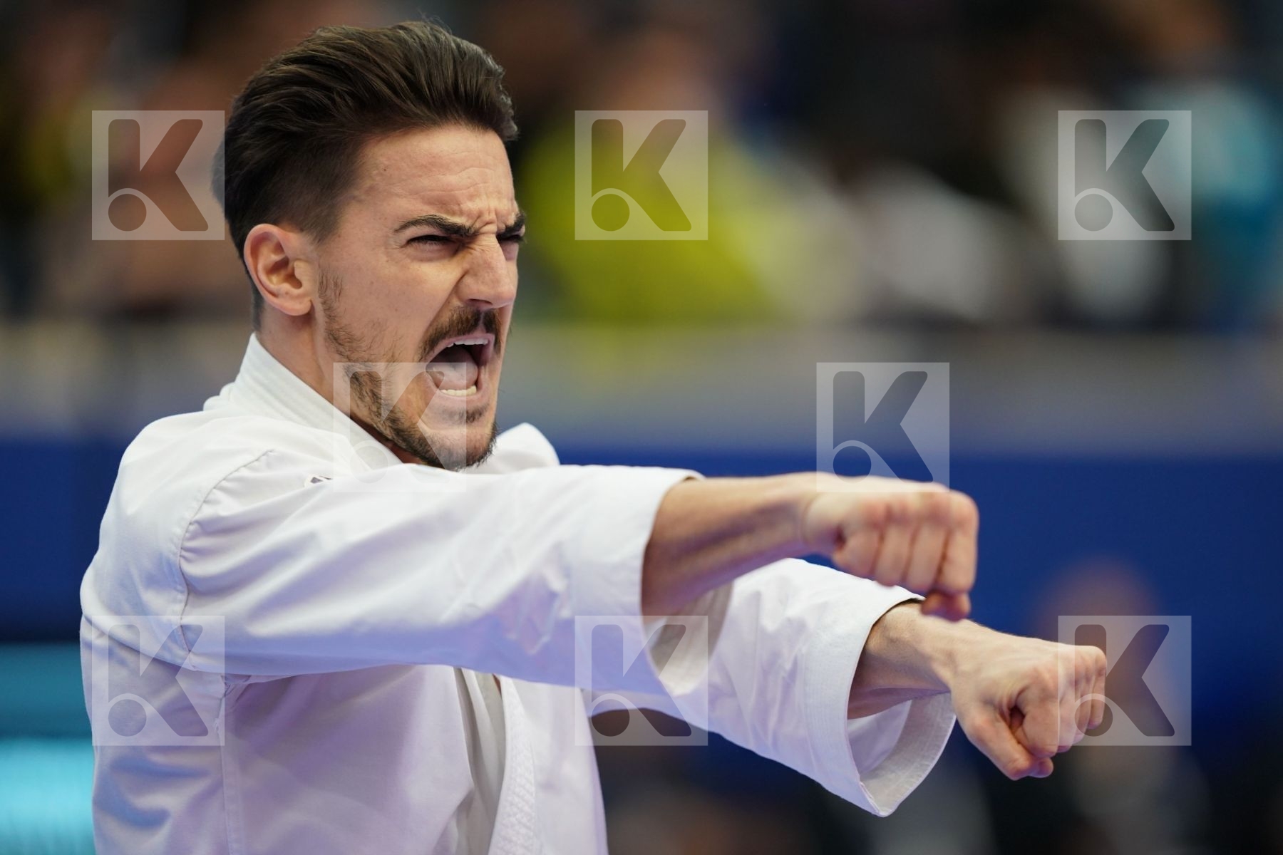 QUINTERO CAPDEVILA DAMIAN HUGO (SPAIN) in Senior Male Kata - Gold bout