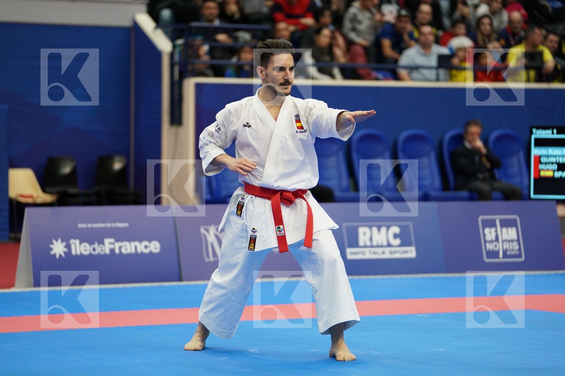 QUINTERO CAPDEVILA DAMIAN HUGO (SPAIN) in Senior Male Kata - Gold bout