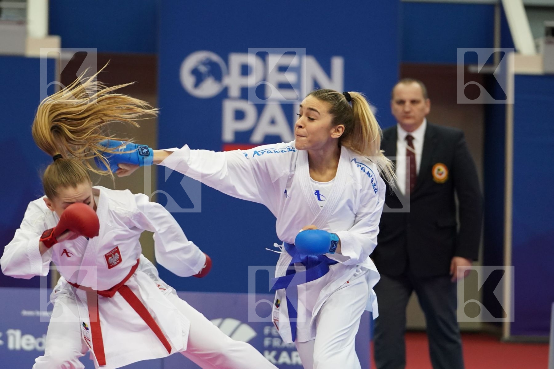 BANASZCZYK DOROTA (POLAND) vs TERLIUGA ANZHELIKA (UKRAINE) in Senior Kumite -55 Kg - Gold bout