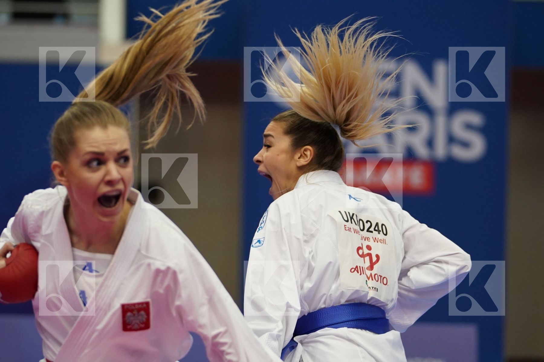BANASZCZYK DOROTA (POLAND) vs TERLIUGA ANZHELIKA (UKRAINE) in Senior Kumite -55 Kg - Gold bout