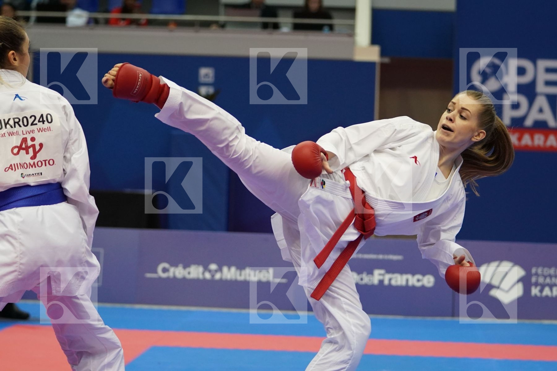 BANASZCZYK DOROTA (POLAND) vs TERLIUGA ANZHELIKA (UKRAINE) in Senior Kumite -55 Kg - Gold bout