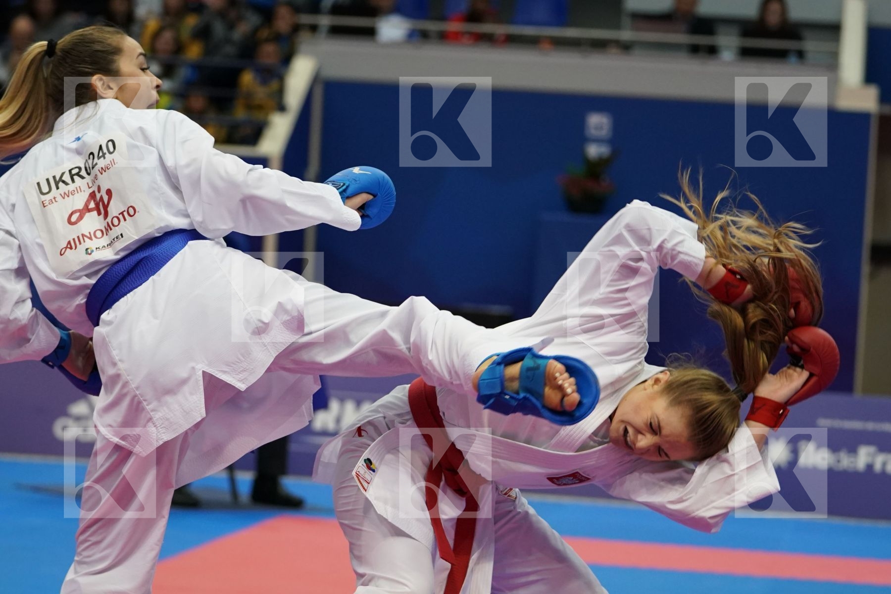 BANASZCZYK DOROTA (POLAND) vs TERLIUGA ANZHELIKA (UKRAINE) in Senior Kumite -55 Kg - Gold bout