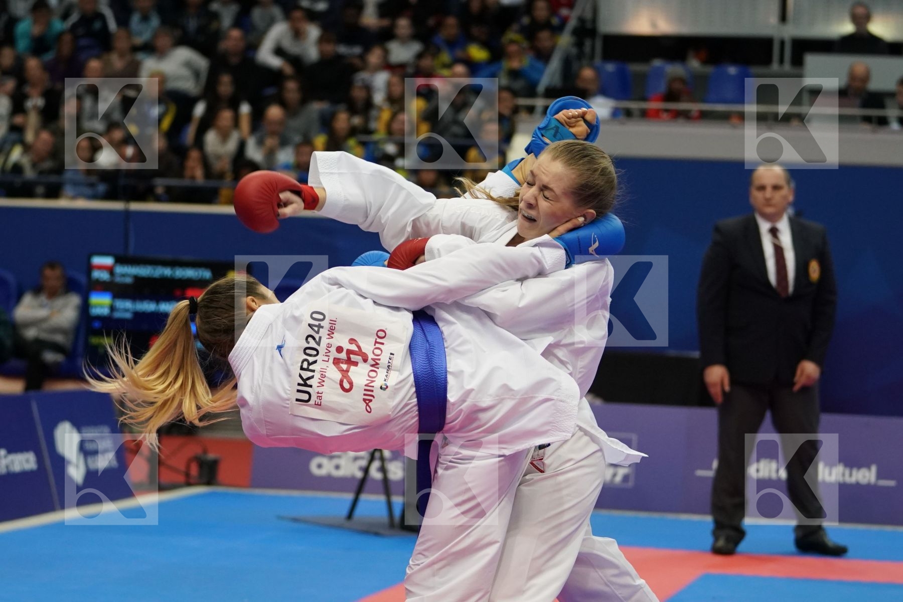 BANASZCZYK DOROTA (POLAND) vs TERLIUGA ANZHELIKA (UKRAINE) in Senior Kumite -55 Kg - Gold bout